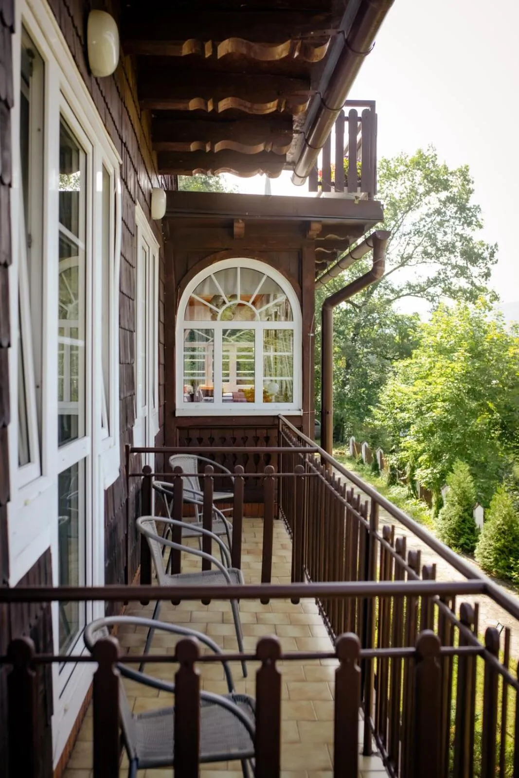 Balcony/Terrace in Willa JODŁA Wisła