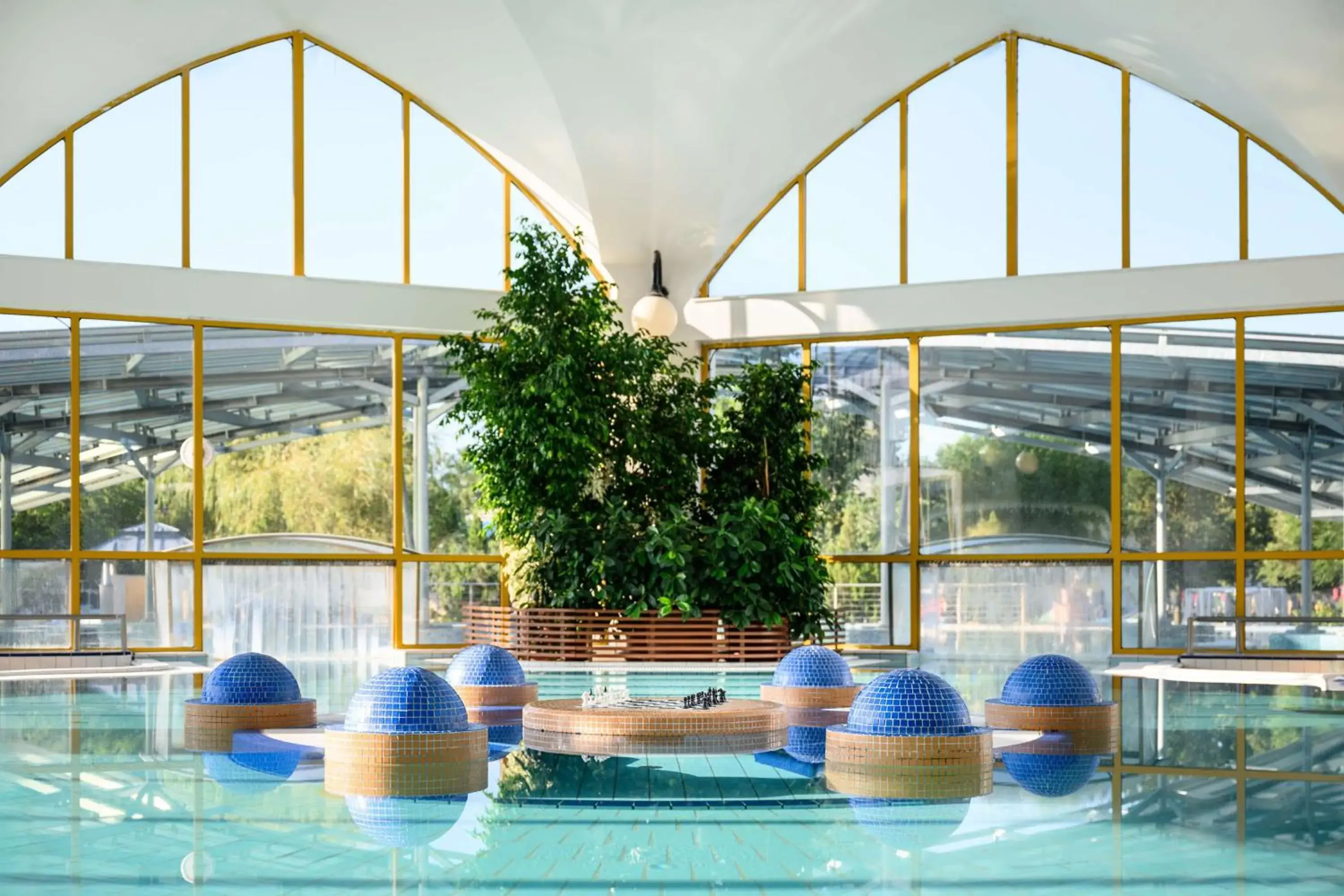 Pool view in Park Inn by Radisson Sarvar Resort & Spa - All Inclusive Pool view in Park Inn by Radisson Sarvar Resort & Spa - All Inclusive