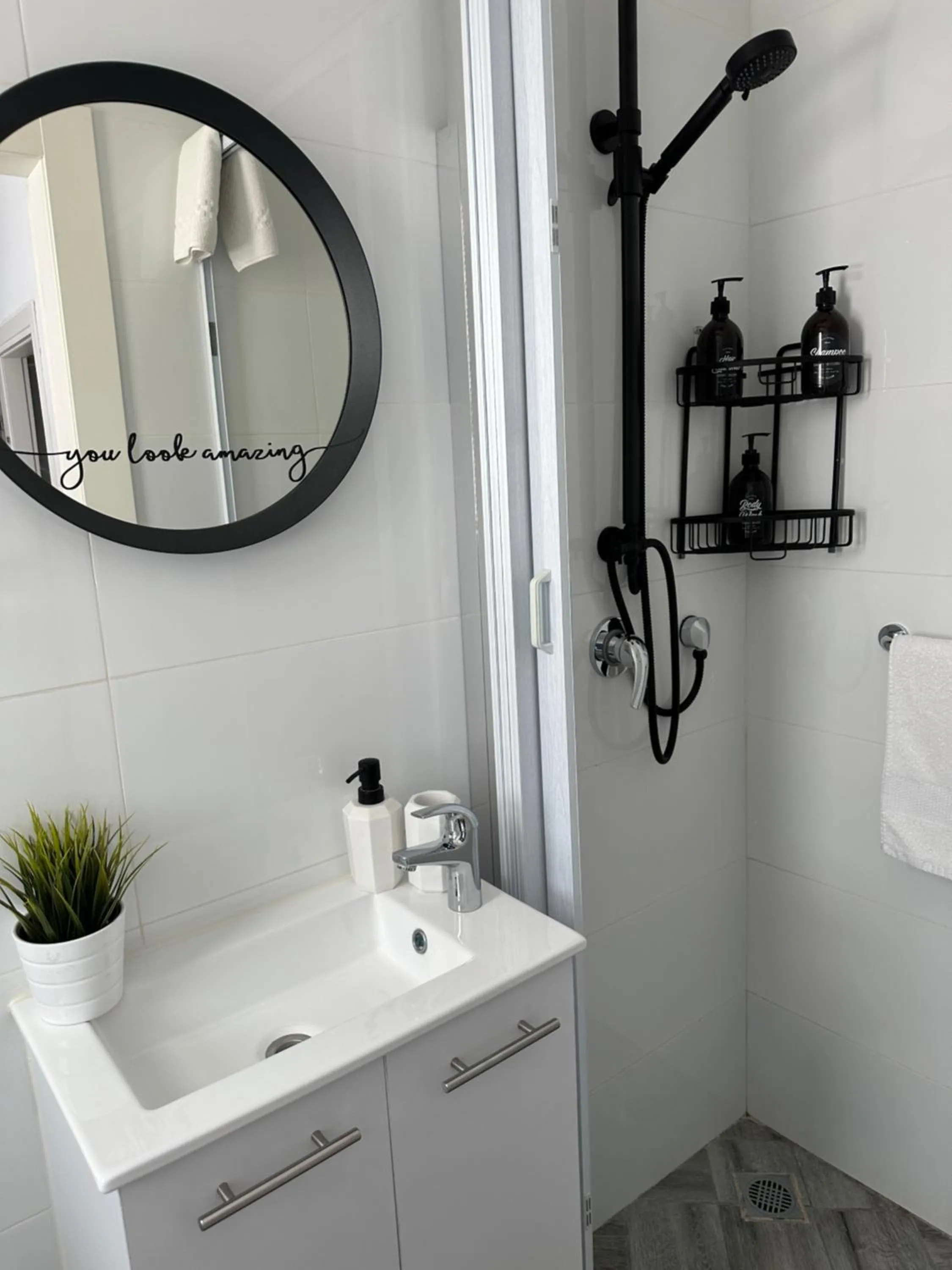 Shower in Sea view penthouse Private rooftop jacuzzi
