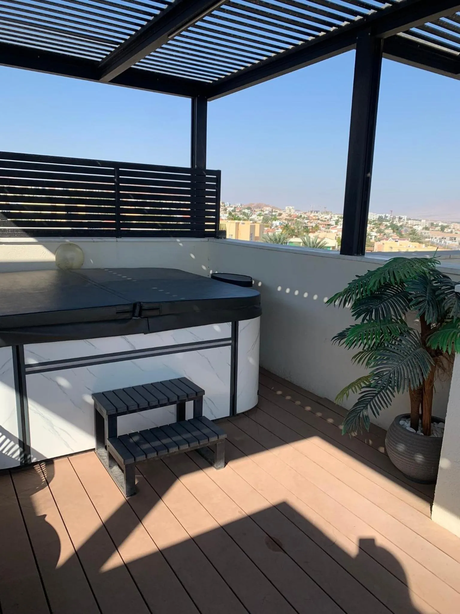Balcony/Terrace in Sea view penthouse Private rooftop jacuzzi