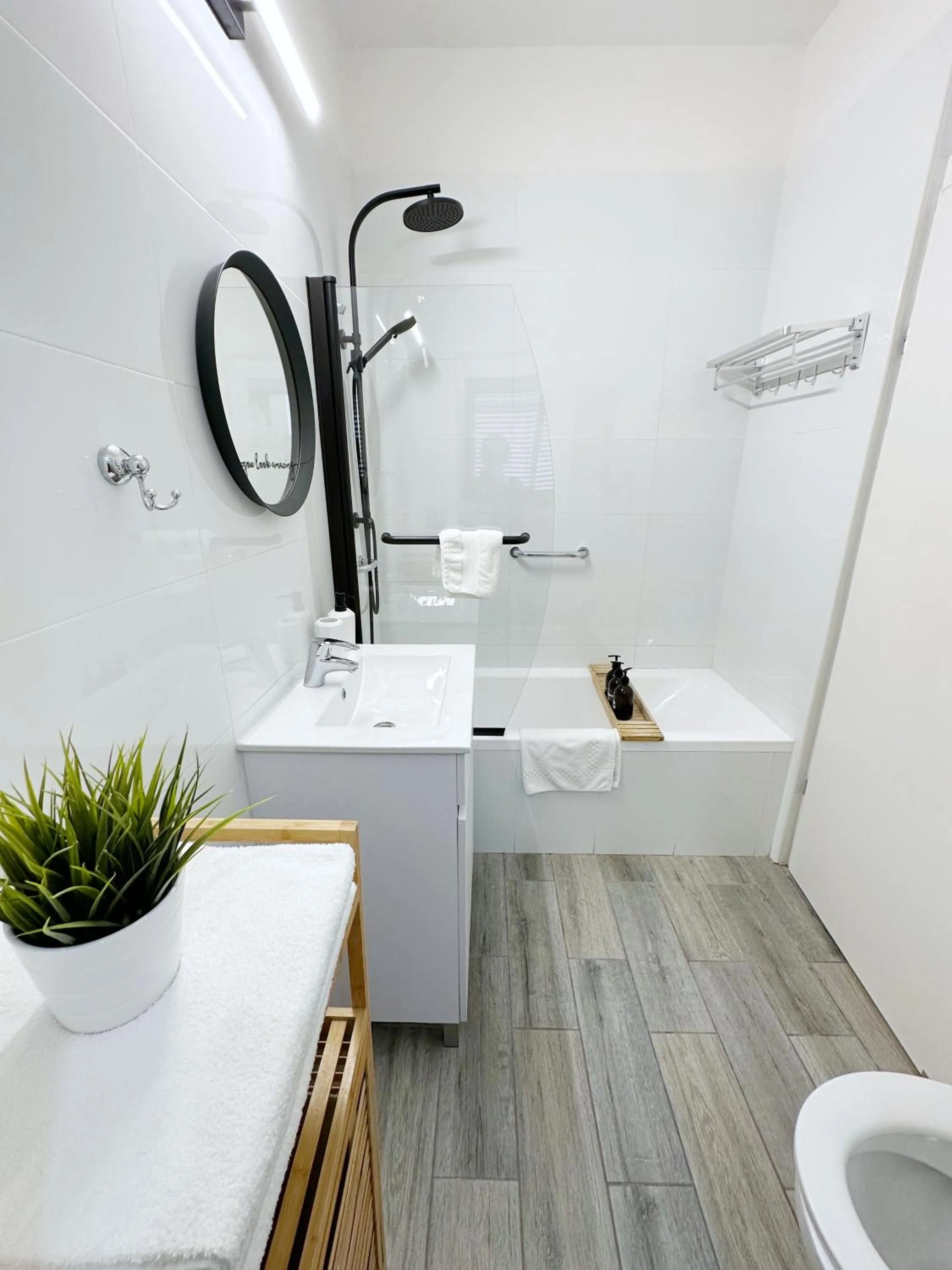 Shower in Sea view penthouse Private rooftop jacuzzi