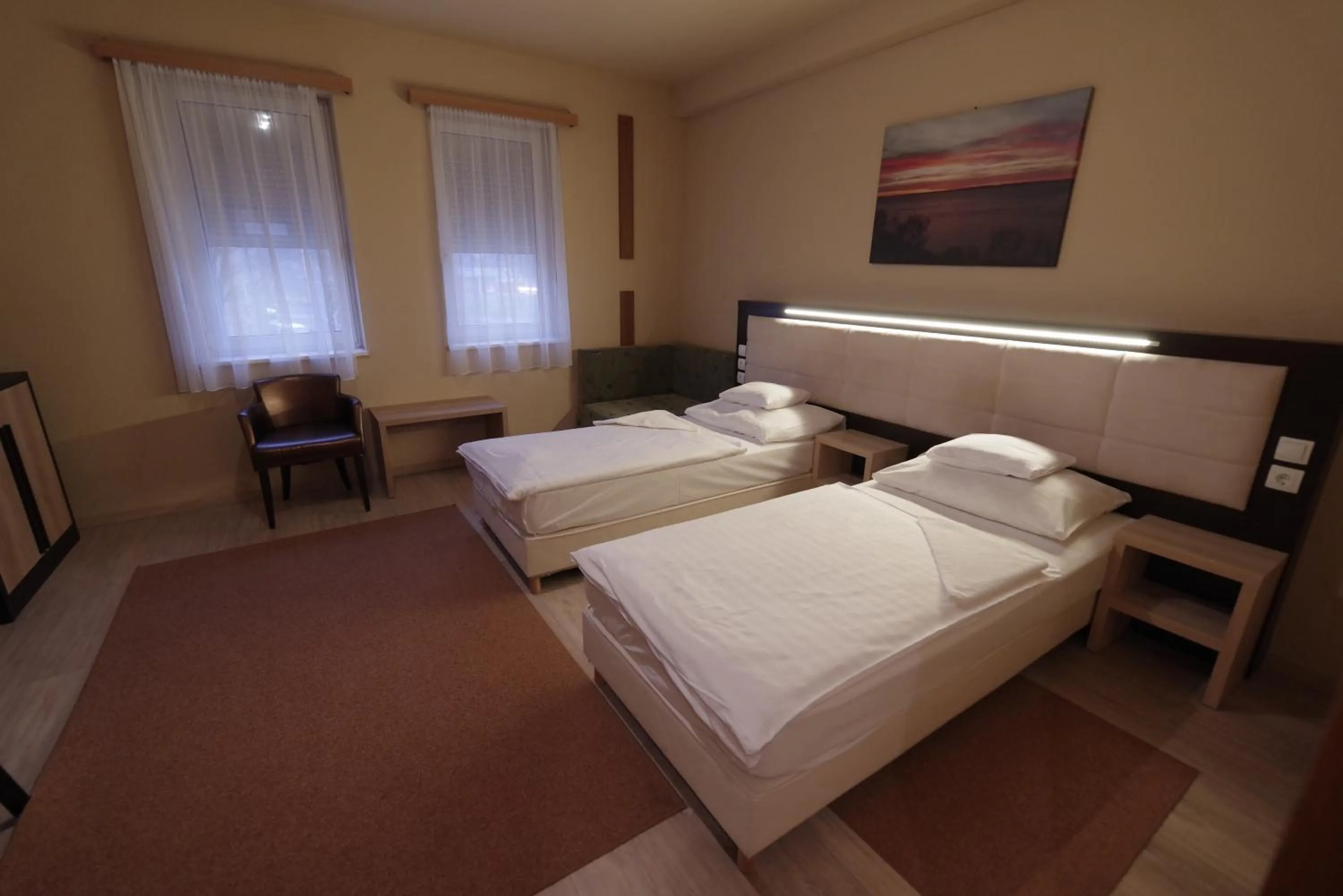 Bed in Hotel Vadászkürt Superior