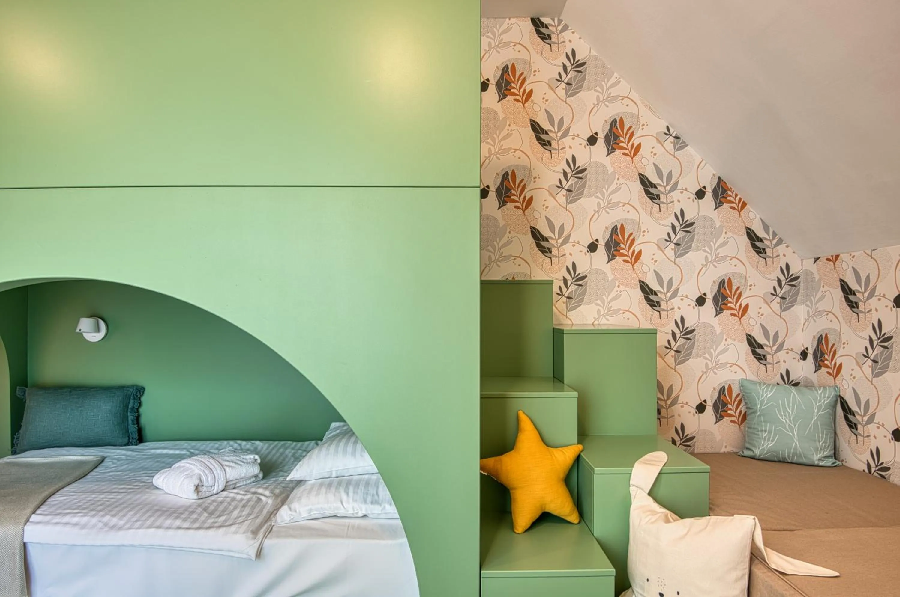 Bed in Tisza Balneum Hotel