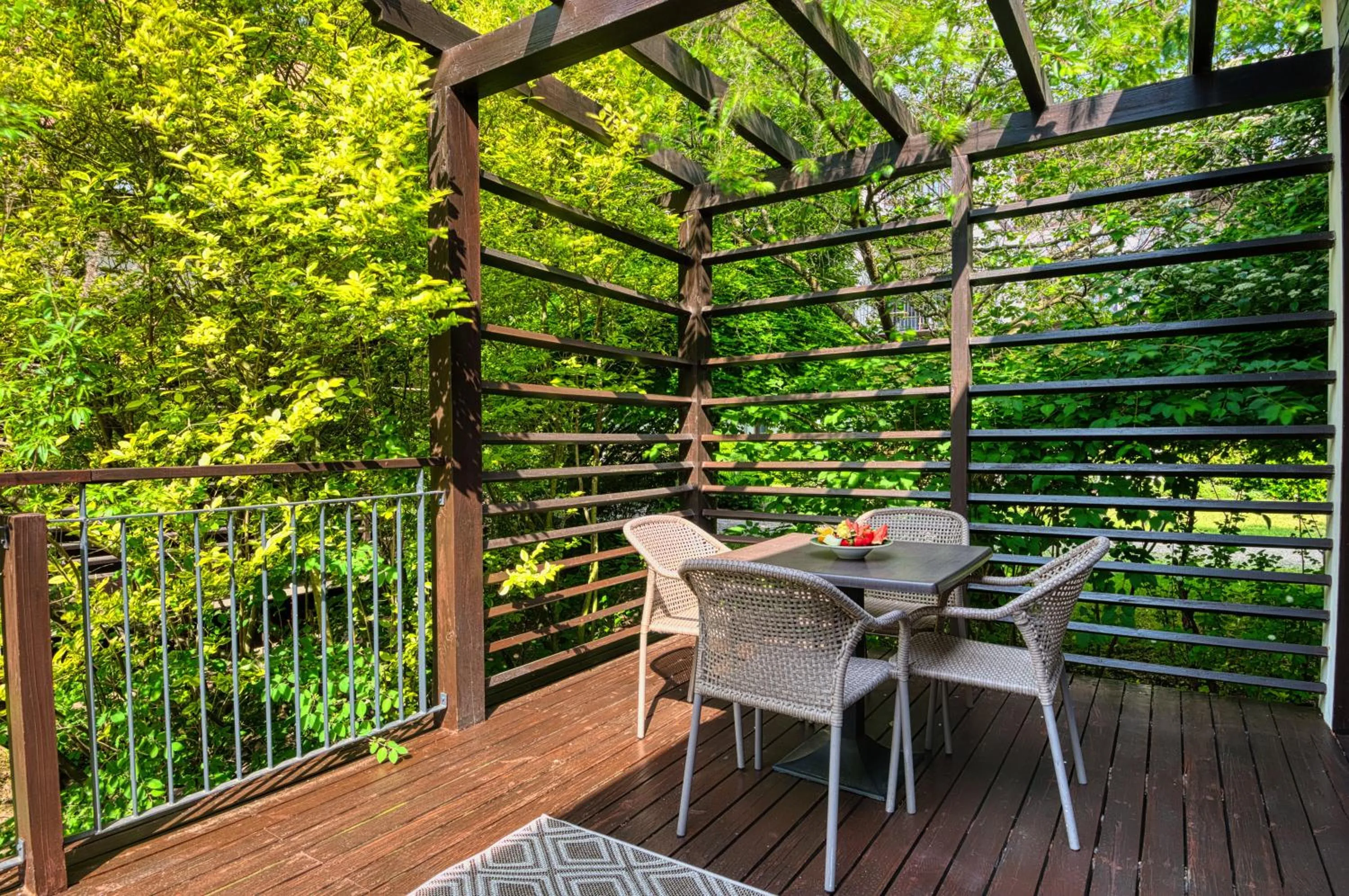 Patio in Tisza Balneum Hotel