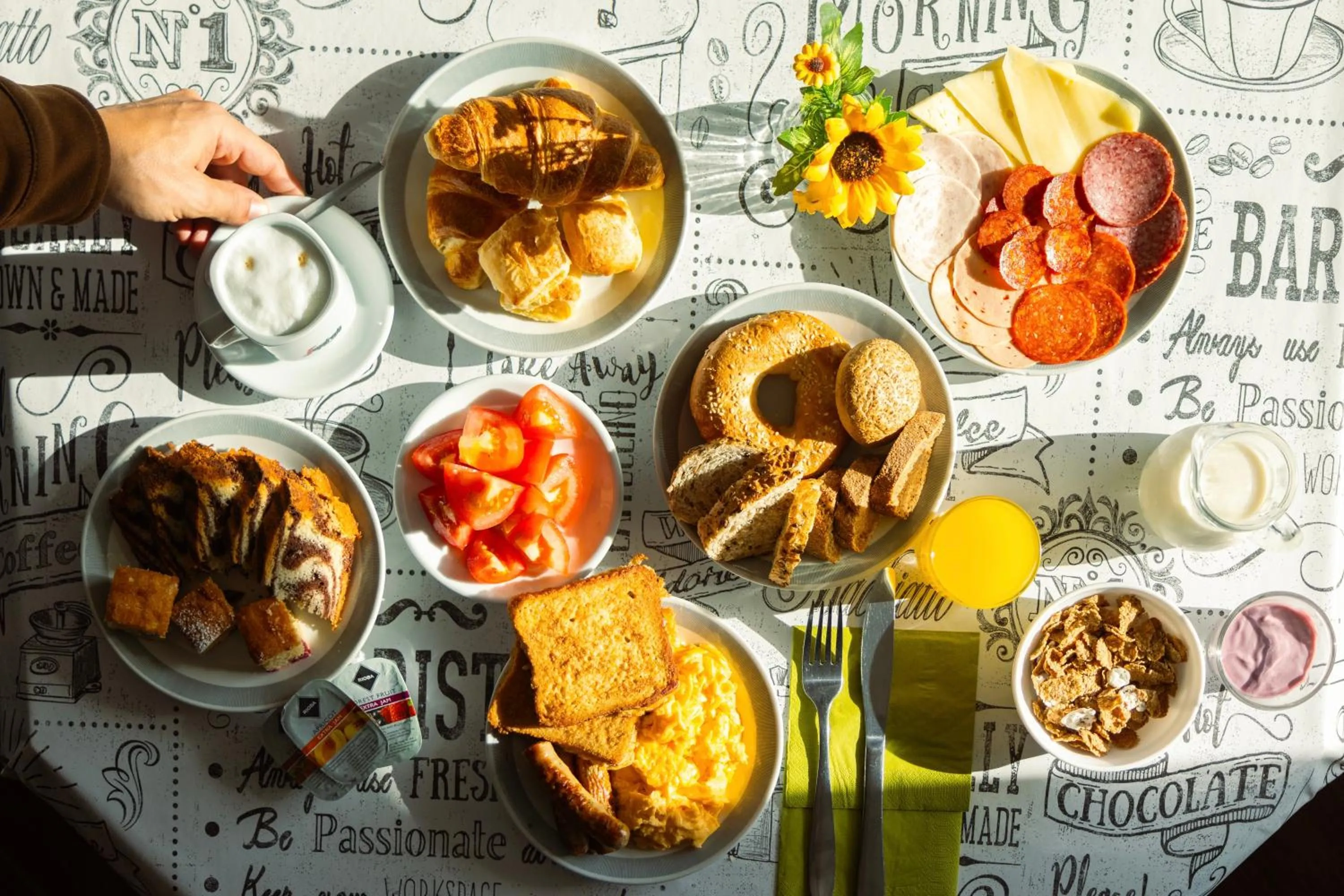 Food and drinks in Aquamarina Hotel Visegrád