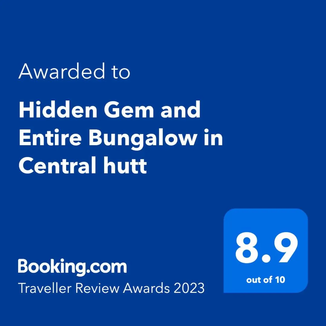 Logo/Certificate/Sign in Hidden Gem and Entire Bungalow in Central hutt