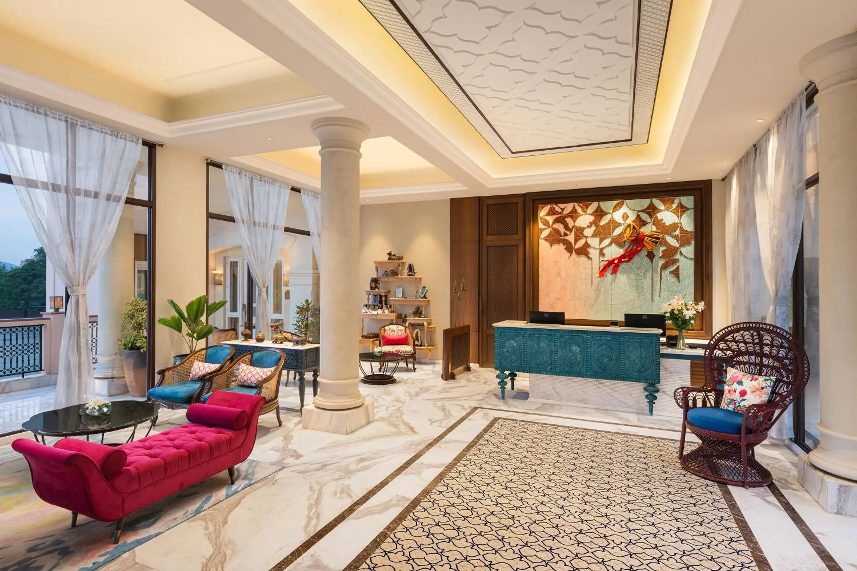 Lobby or reception in Pilibhit House, Haridwar – IHCL SeleQtions Lobby or reception in Pilibhit House, Haridwar – IHCL SeleQtions