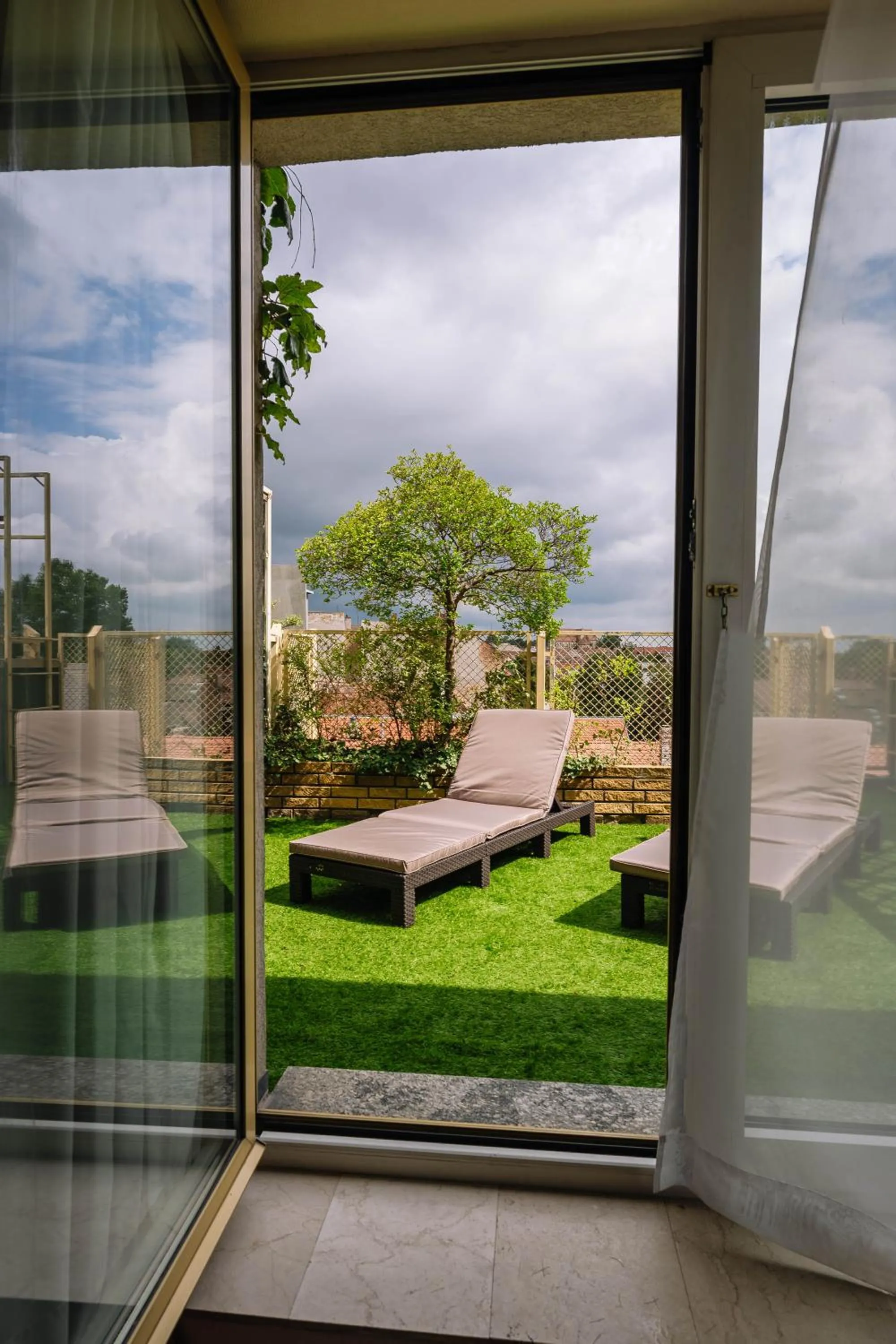 Patio in Pannonia Hotel