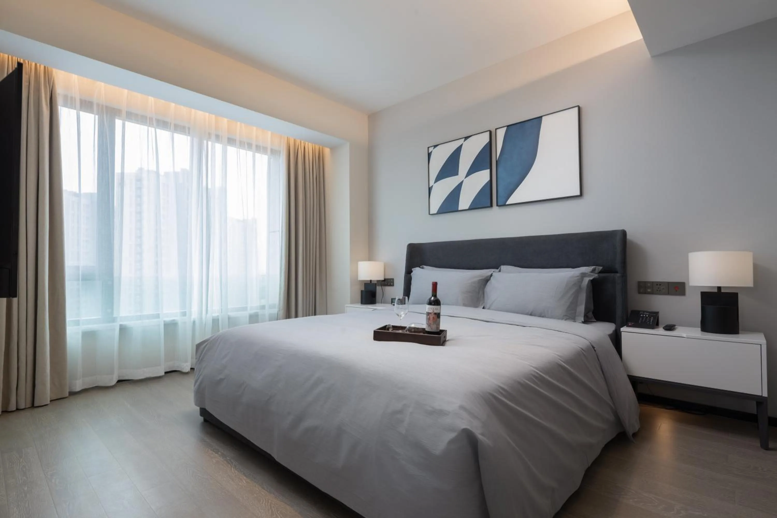 Bed in ParcVue Hotel Residence Nanjing