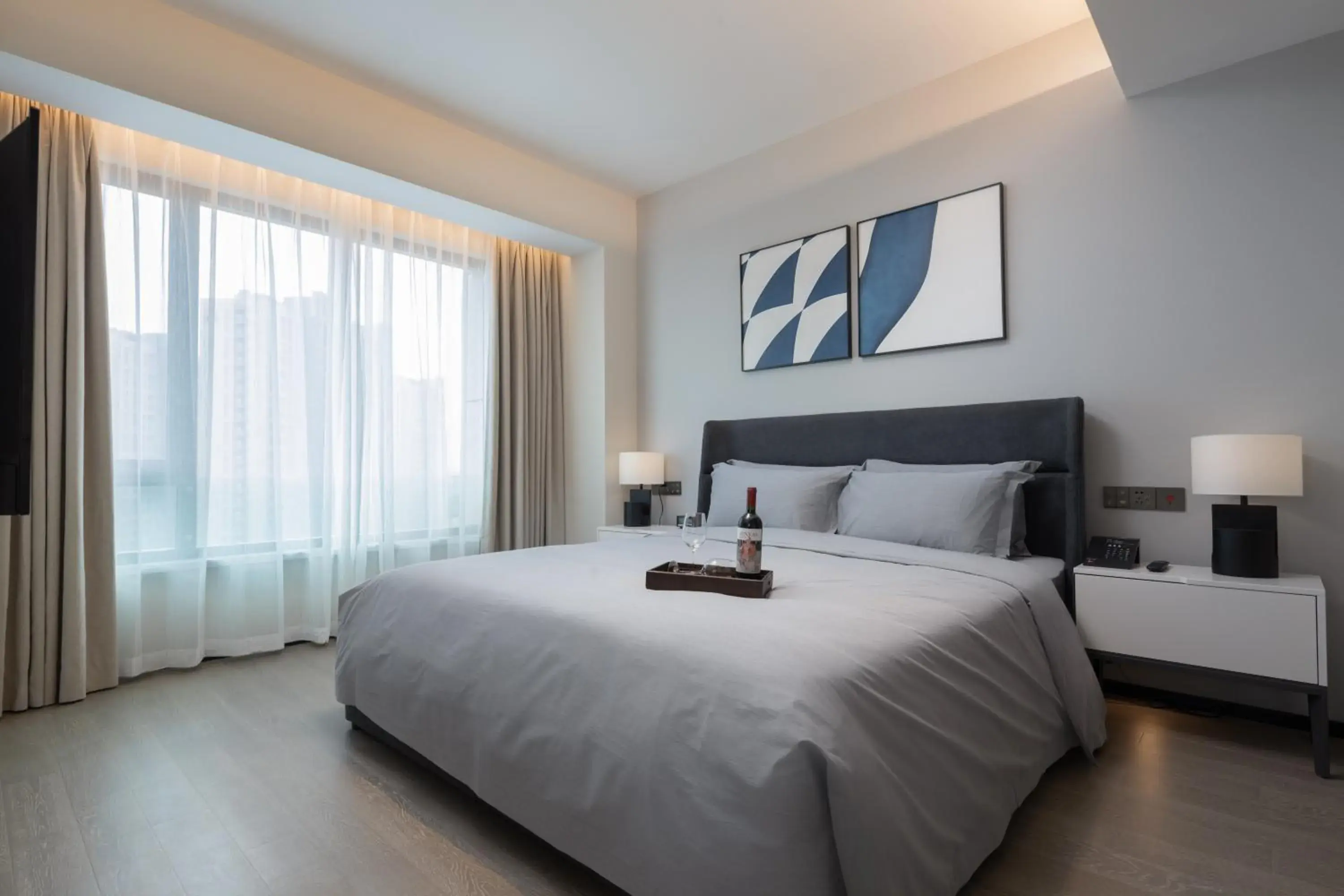 Bed in ParcVue Hotel Residence Nanjing Bed in ParcVue Hotel Residence Nanjing