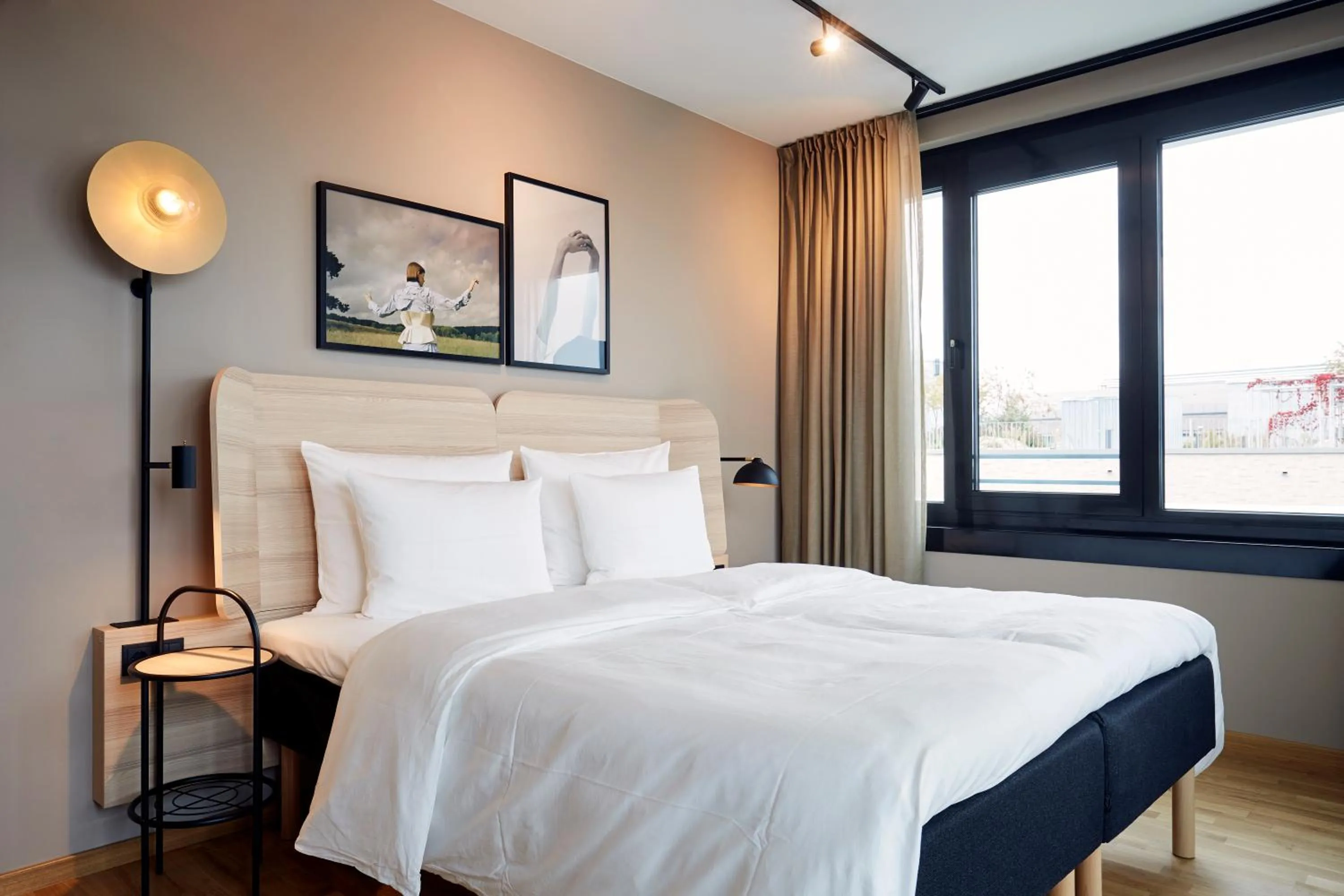 Bedroom, Bed in Scandic München Macherei