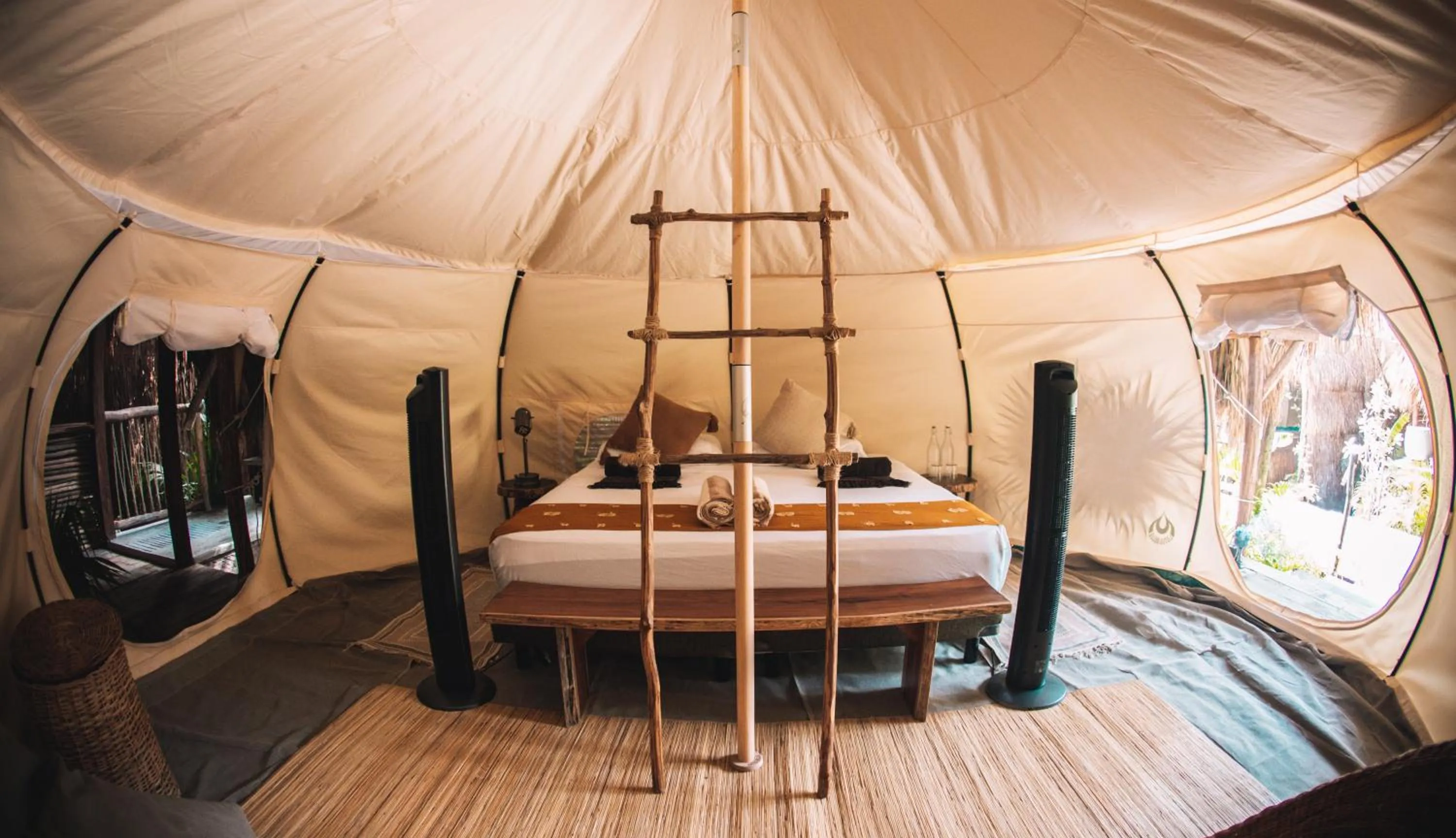 Bed in Uman Glamping & Cenote Tulum
