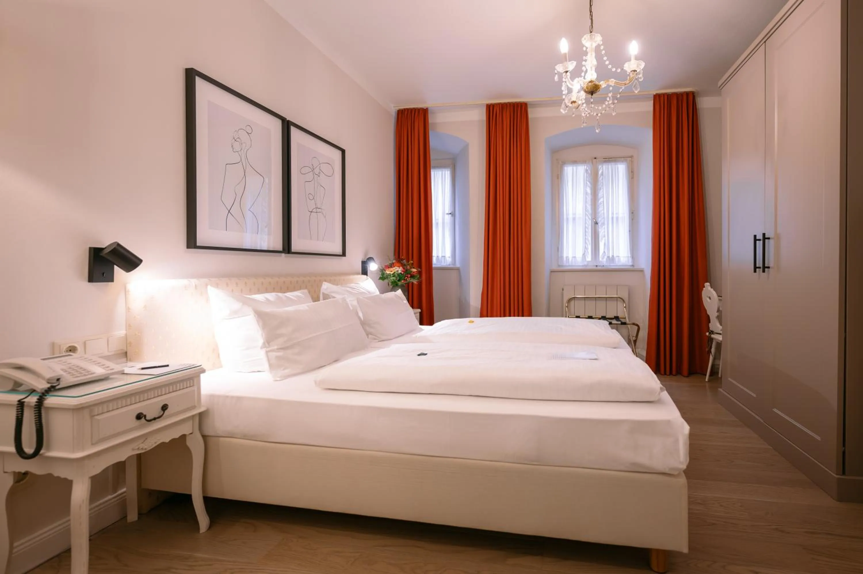 Bed in Hotel Eisenhut