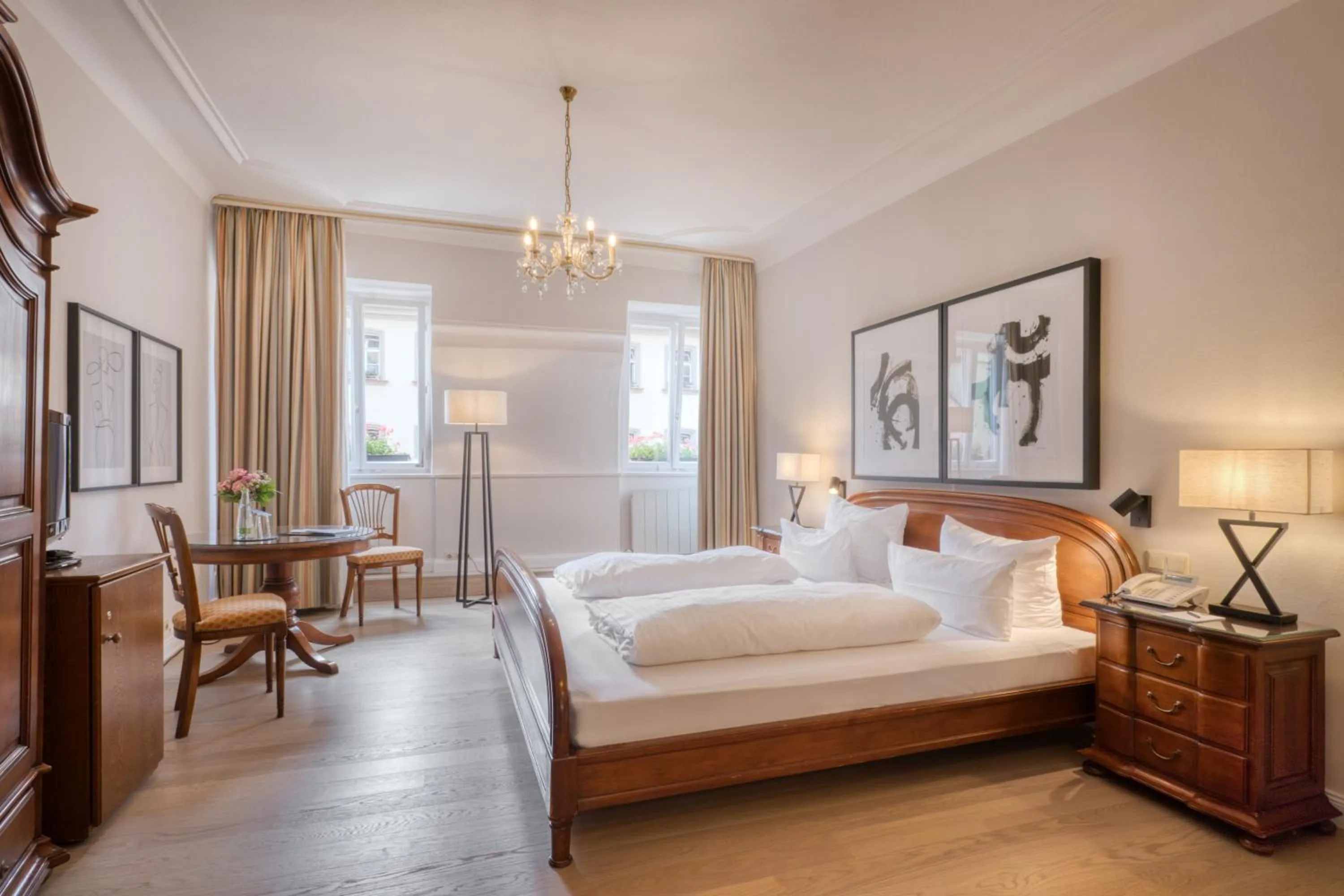 Bed in Hotel Eisenhut