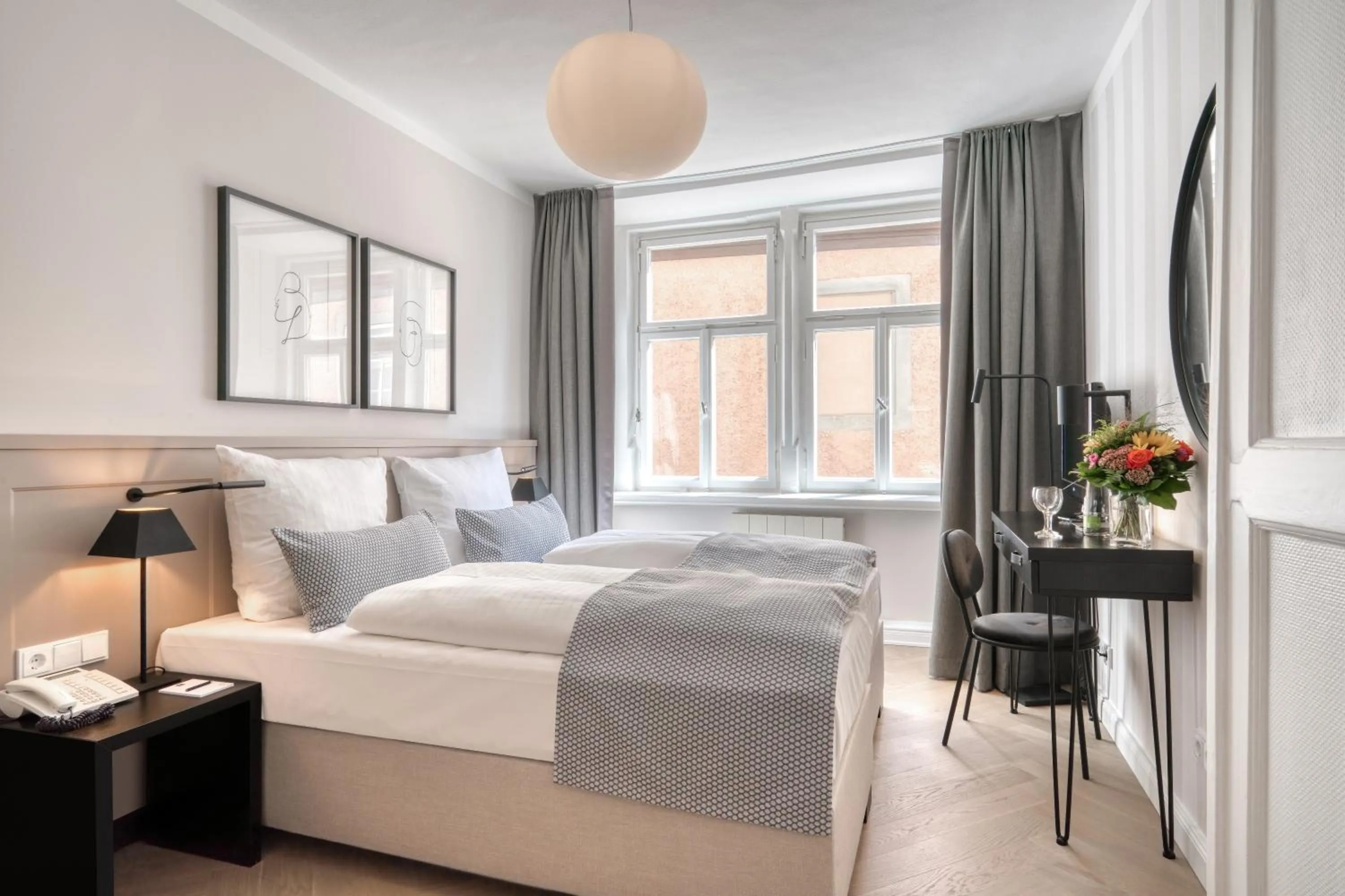 Bed in Hotel Eisenhut