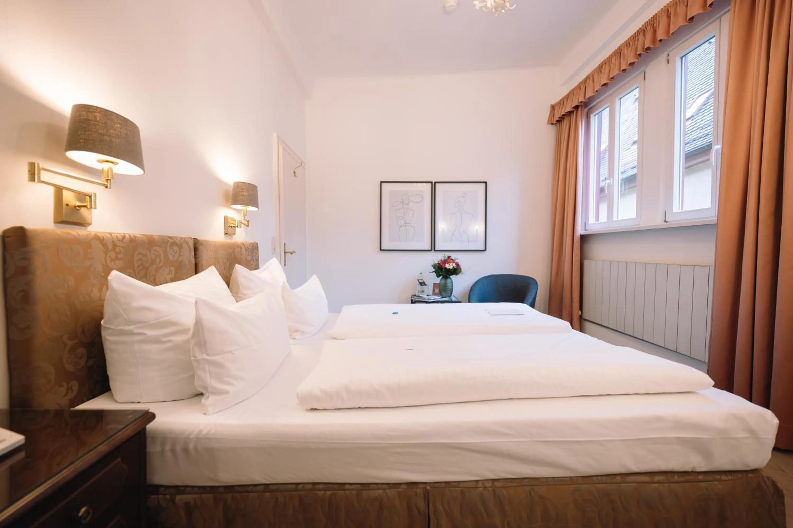 Bed in Hotel Eisenhut