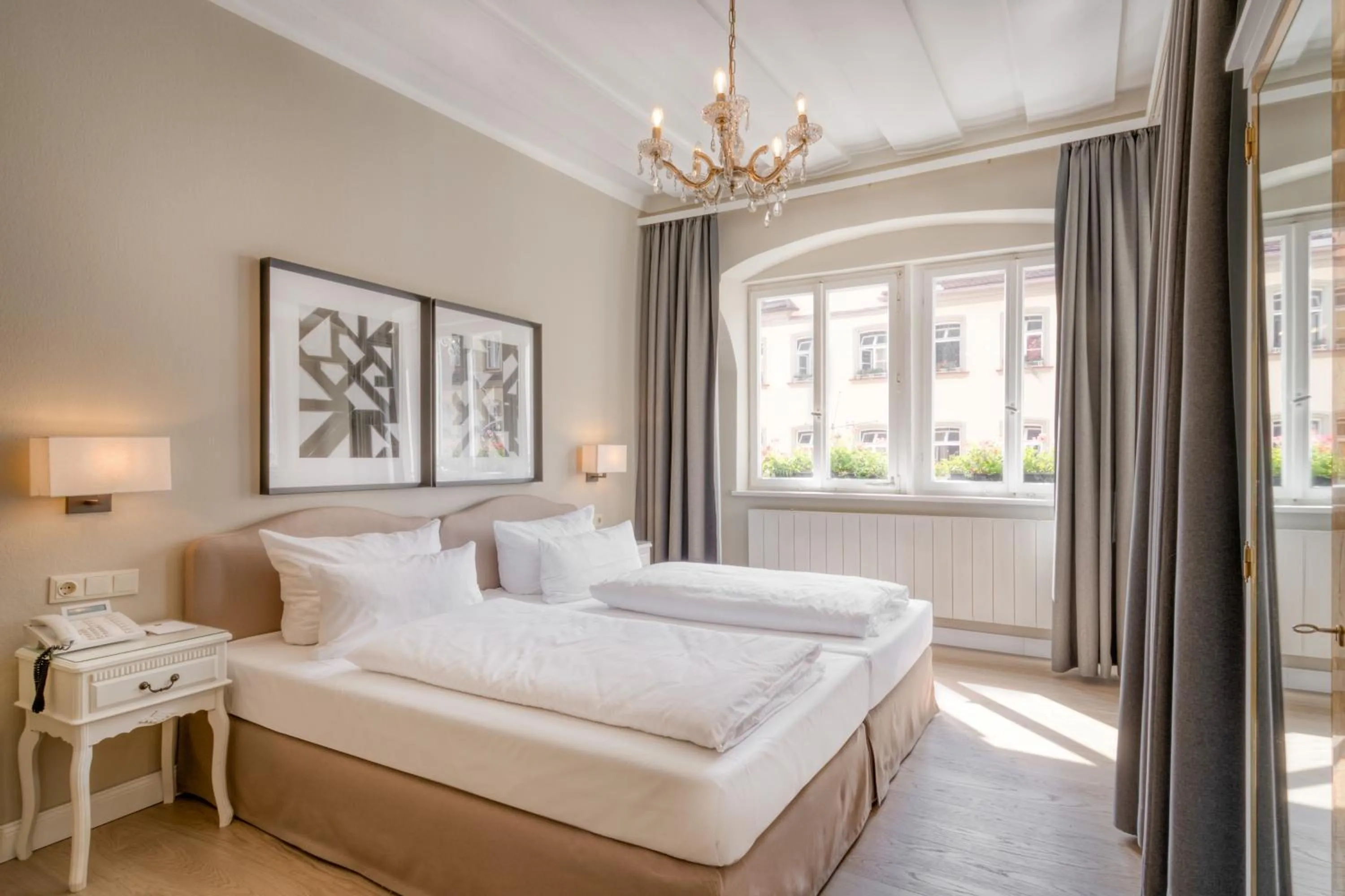 Bed in Hotel Eisenhut