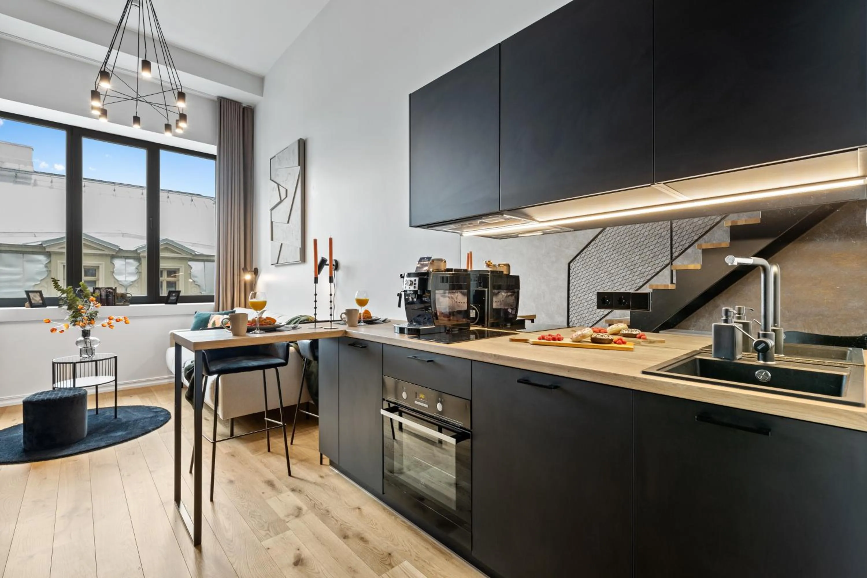 Kitchen or kitchenette in Bob W Tartu Old Town