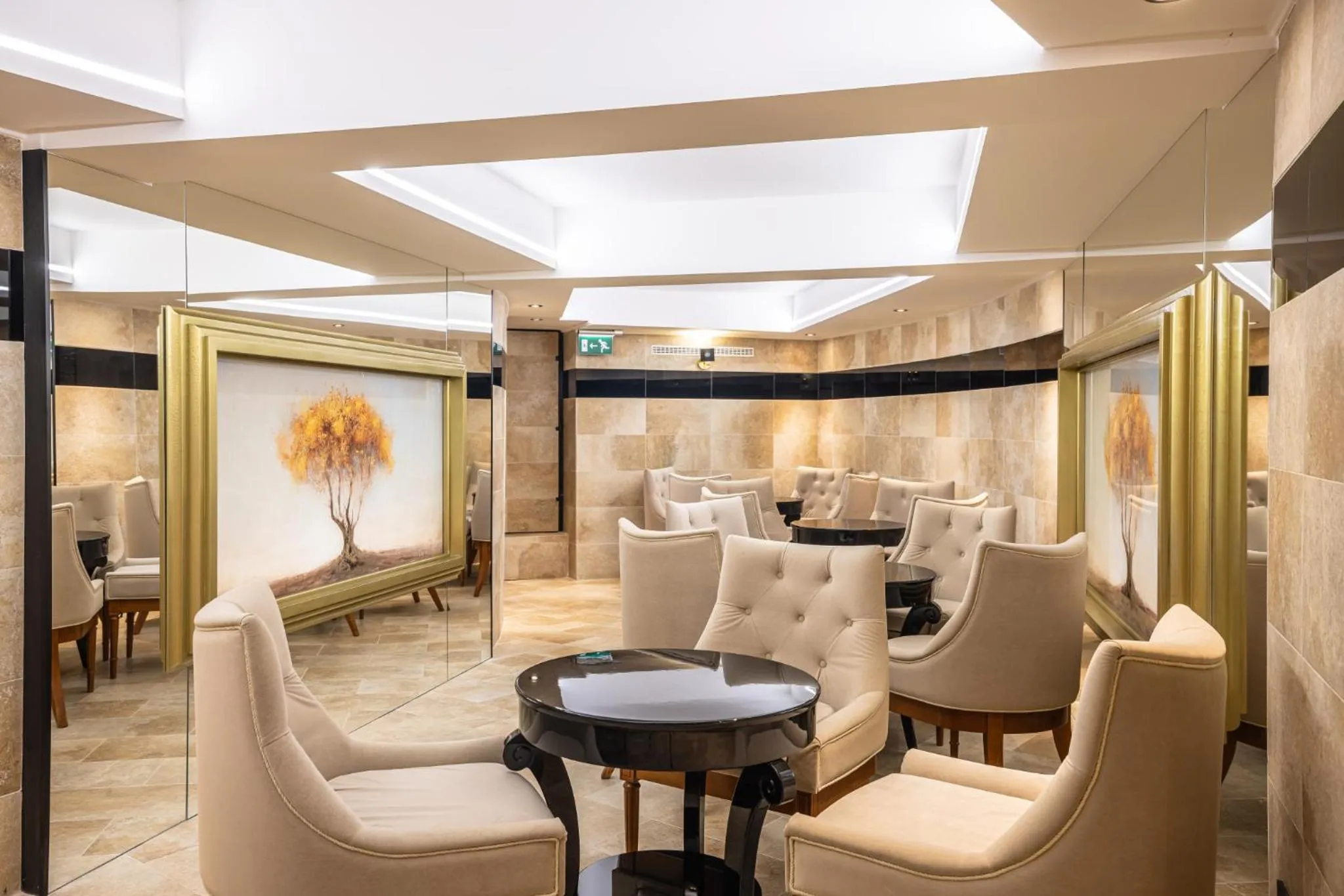 Seating area in Hotel Central