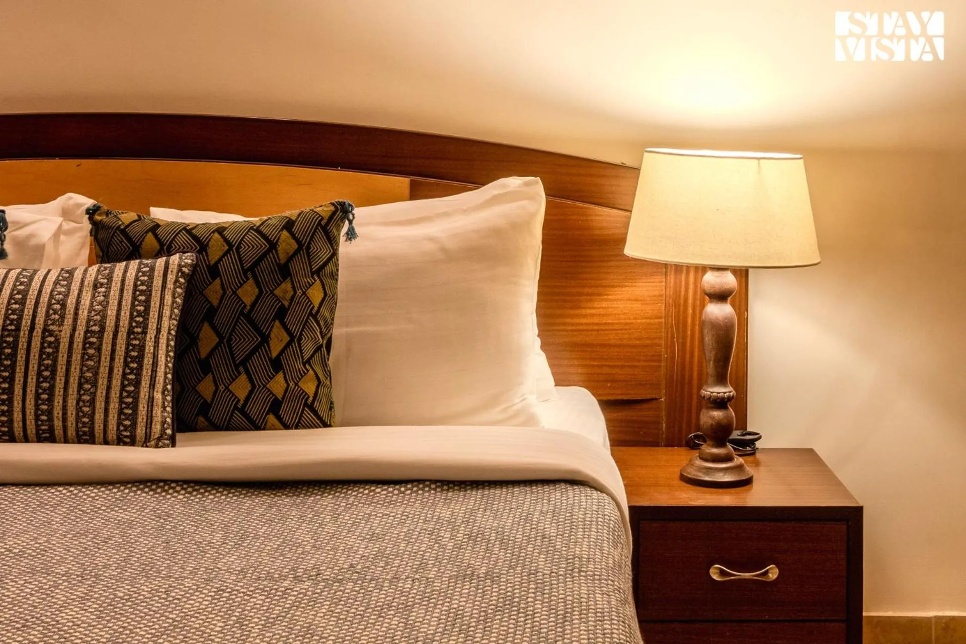 Bedroom, Bed in StayVista at The Conservancy Bungalow - Koynanagar