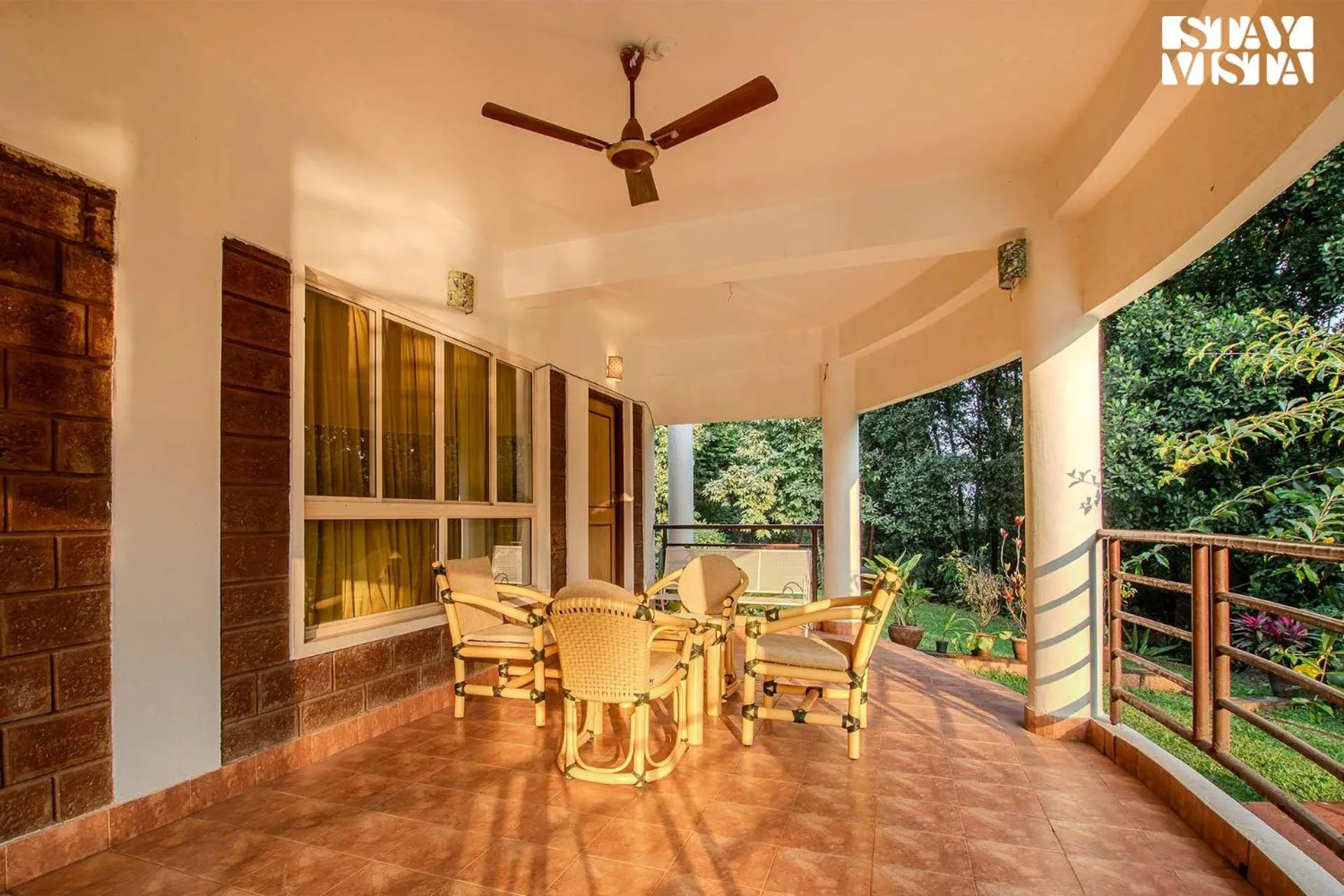 Seating area in StayVista at The Conservancy Bungalow - Koynanagar
