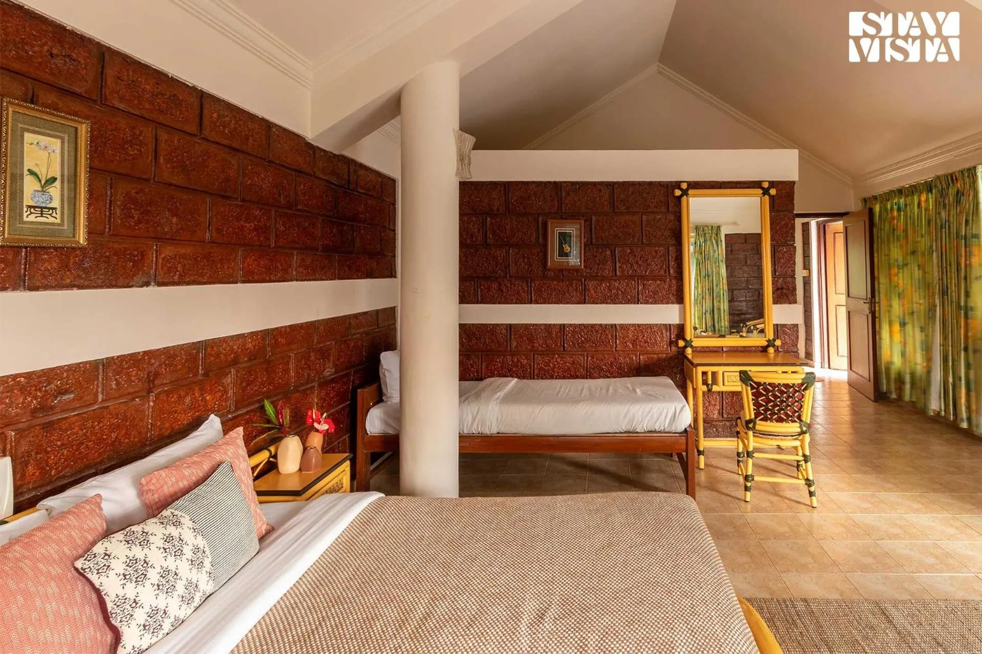 Bedroom, Bed in StayVista at The Conservancy Bungalow - Koynanagar