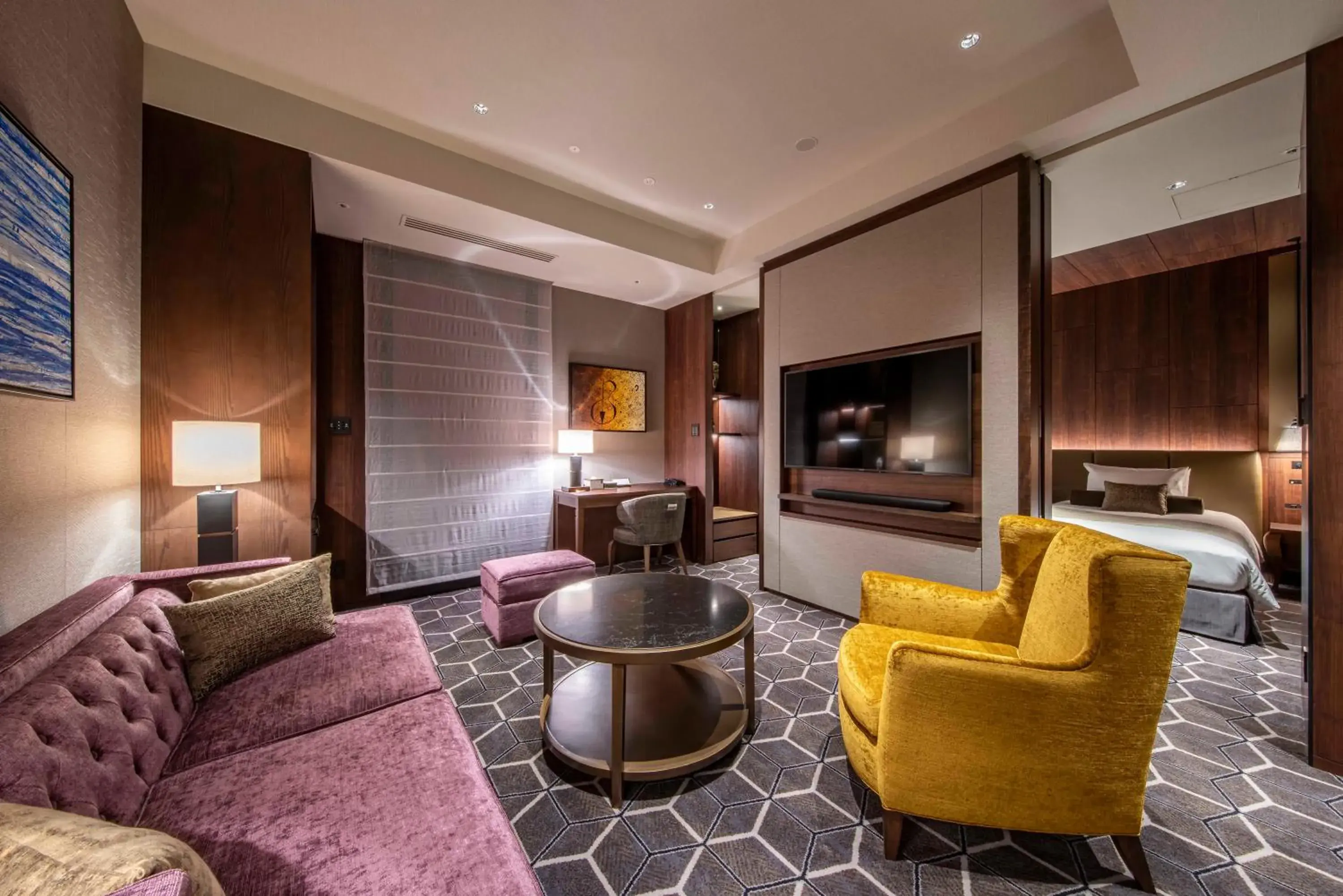 Living room, Bed in Hotel GrandBach Tokyo Ginza Living room, Bed in Hotel GrandBach Tokyo Ginza