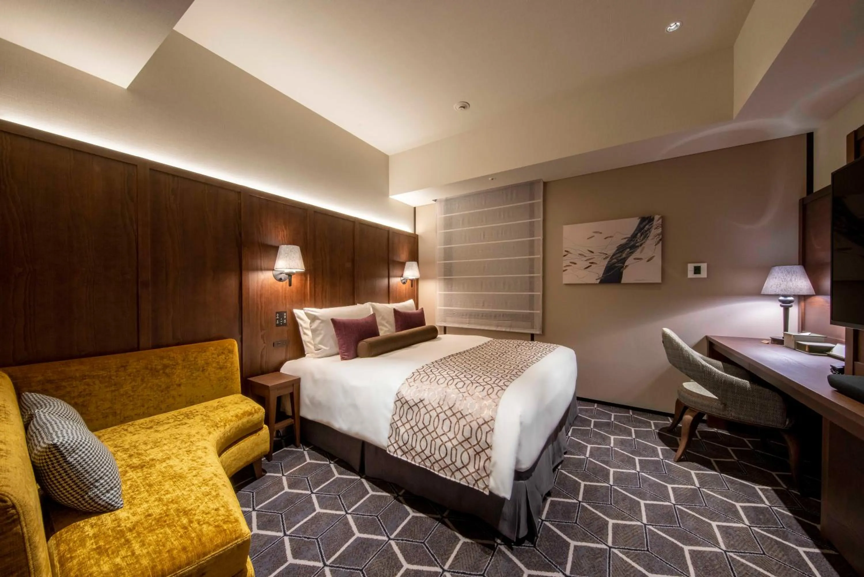 Bedroom, Bed in Hotel GrandBach Tokyo Ginza