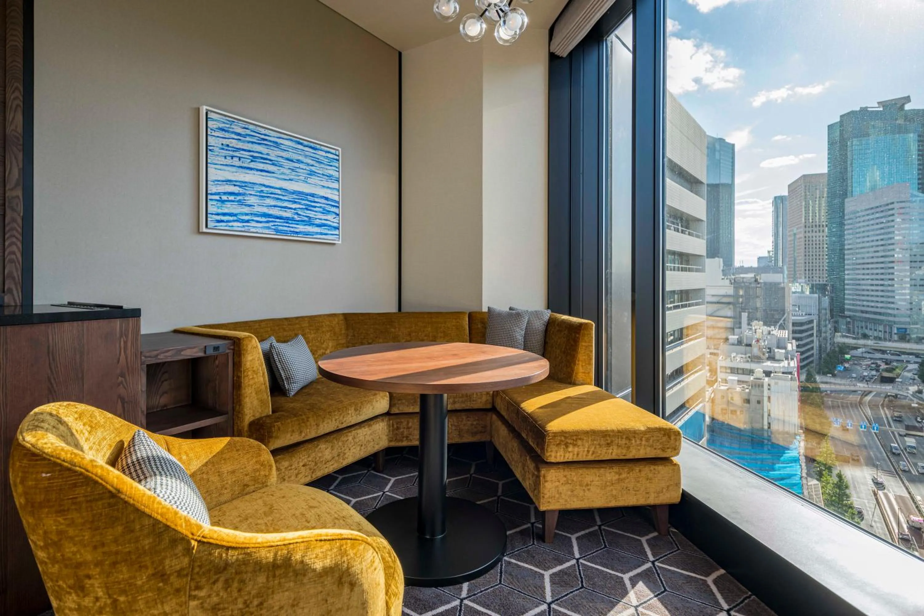 Living room in Hotel GrandBach Tokyo Ginza
