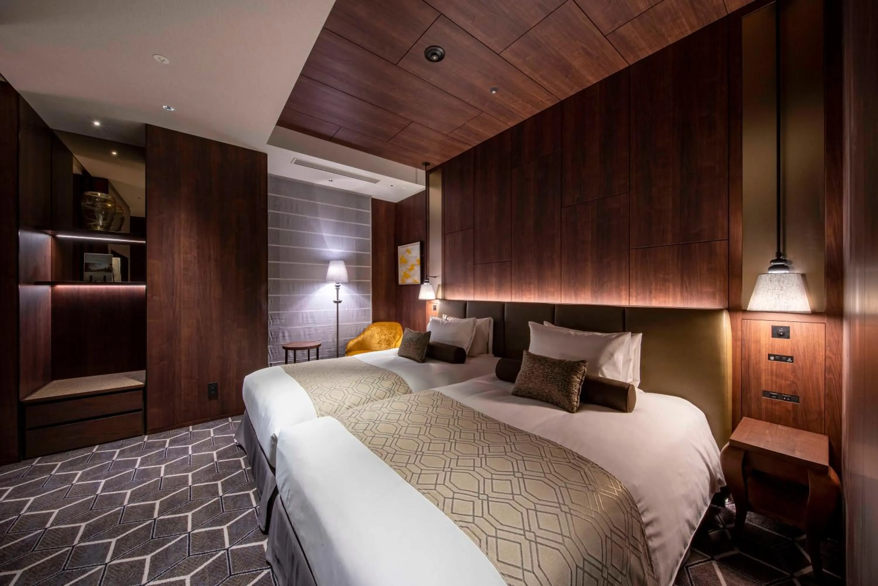 Bedroom, Bed in Hotel GrandBach Tokyo Ginza