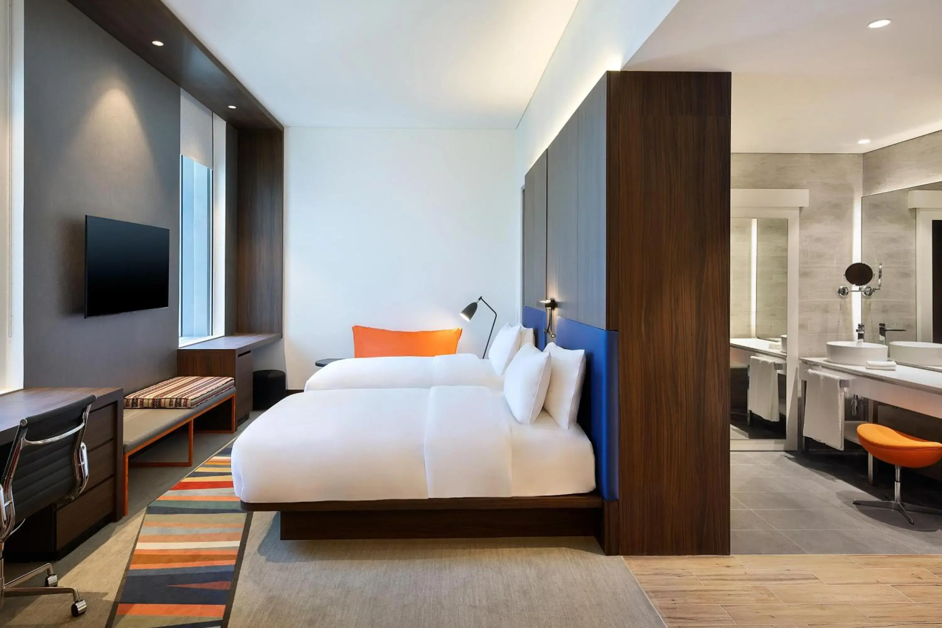 Aloft Savvy Twin Room - Complimentary DXB Airport Shuttle Drop Off in Aloft Dubai Airport Aloft Savvy Twin Room - Complimentary DXB Airport Shuttle Drop Off in Aloft Dubai Airport