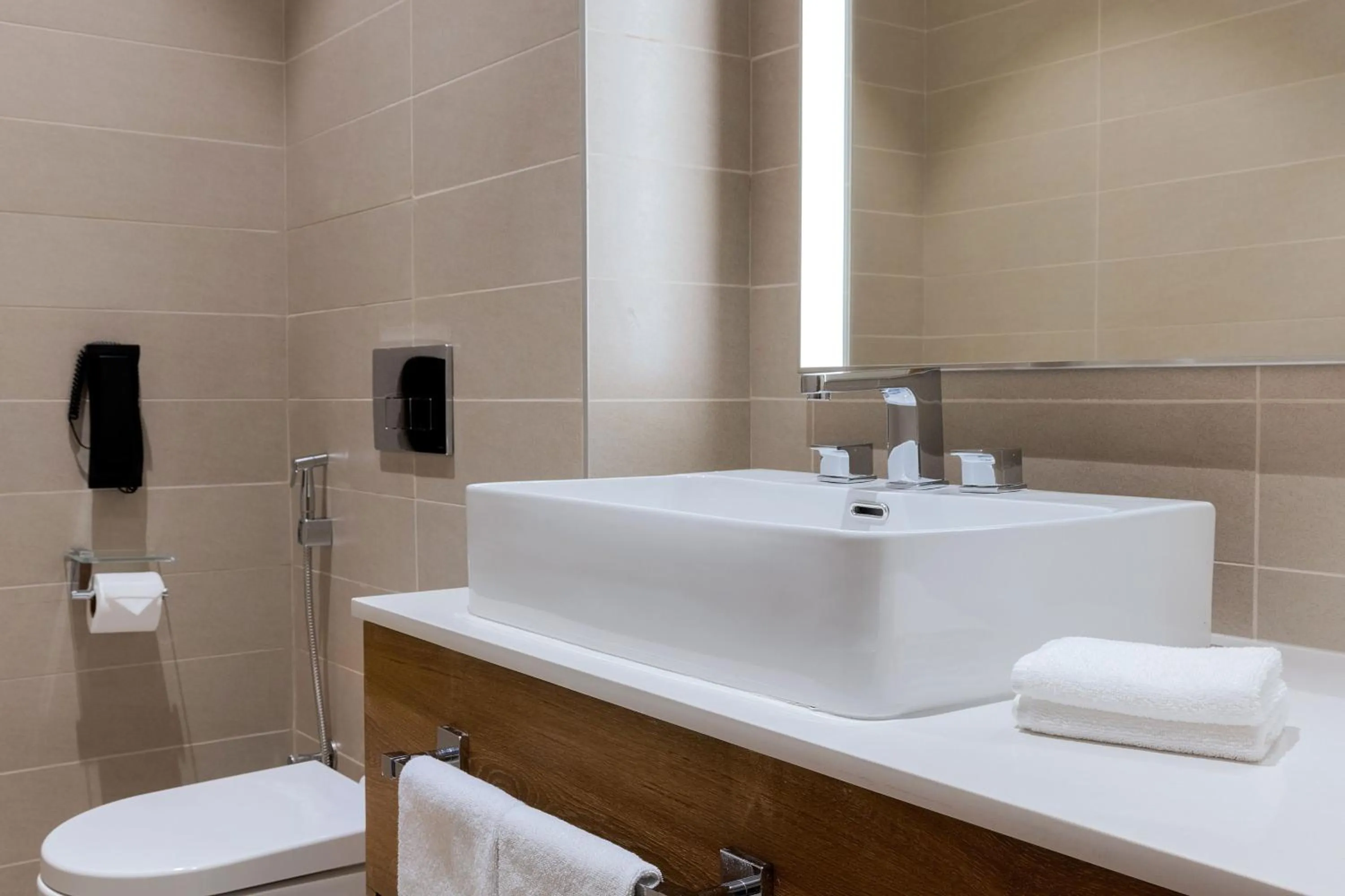 Bathroom in Element Dubai Airport