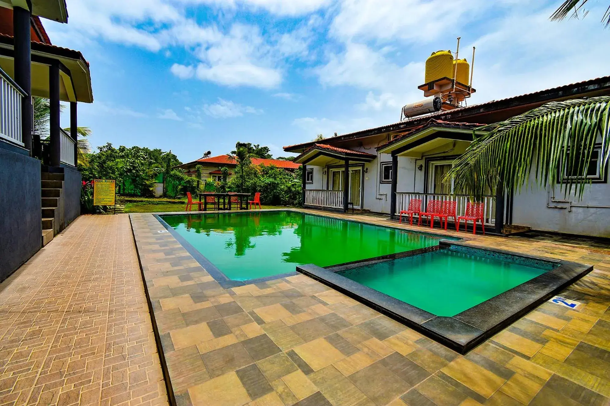 Swimming pool in FabEscape Vagator Retreat Resort With Swimming Pool - Nr Vagator Beach Swimming pool in FabEscape Vagator Retreat Resort With Swimming Pool - Nr Vagator Beach