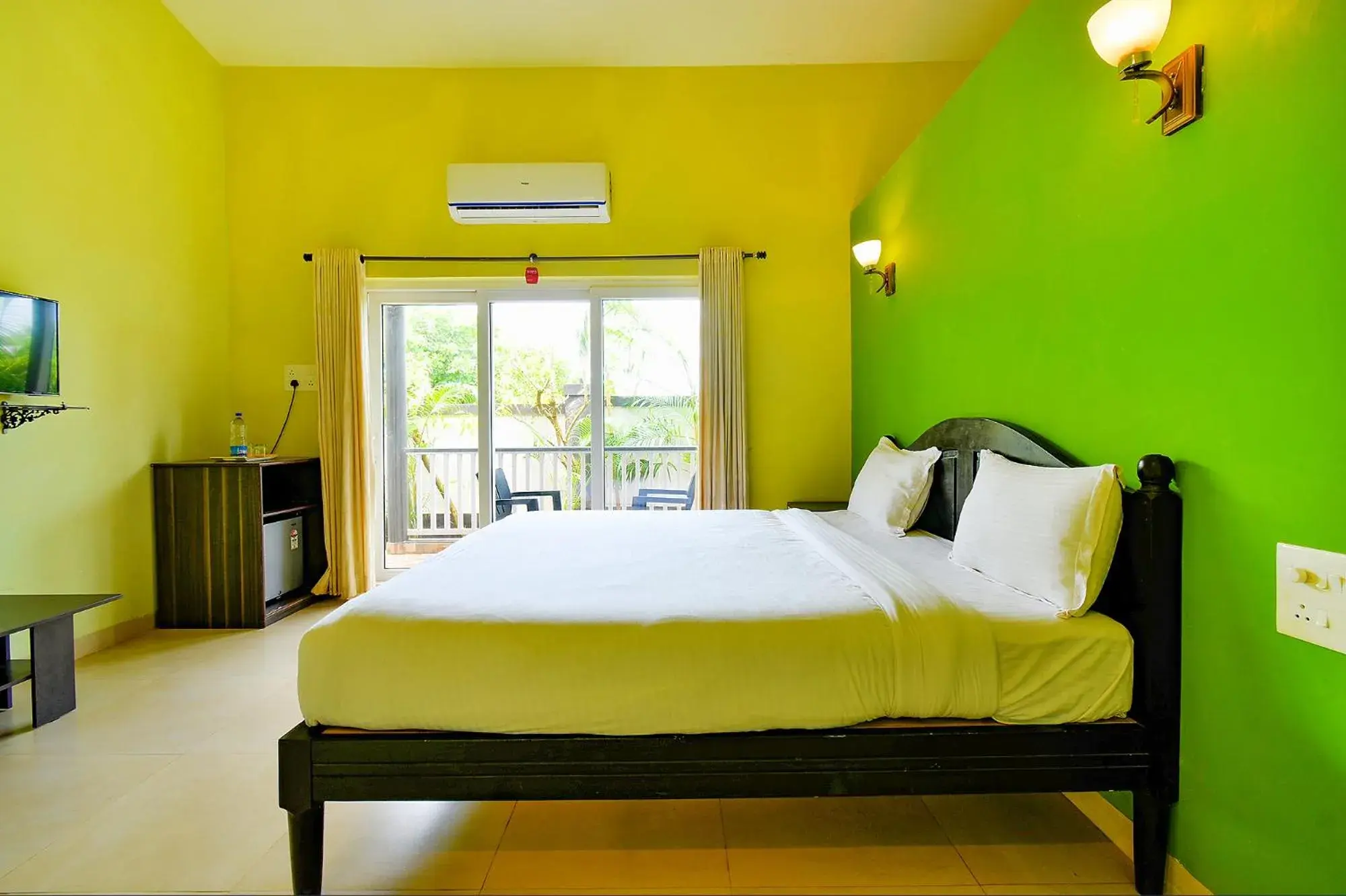 View (from property/room), Bed in FabEscape Vagator Retreat Resort With Swimming Pool - Nr Vagator Beach View (from property/room), Bed in FabEscape Vagator Retreat Resort With Swimming Pool - Nr Vagator Beach