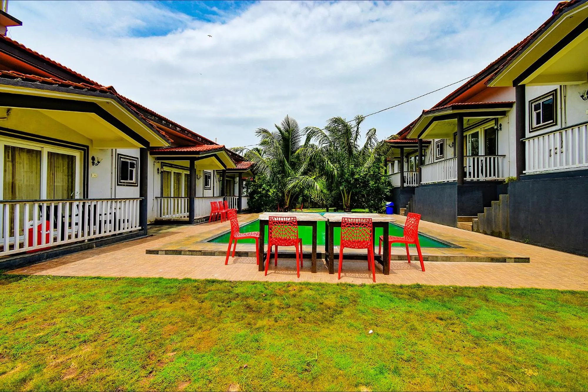 Seating area in FabEscape Vagator Retreat Resort With Swimming Pool - Nr Vagator Beach
