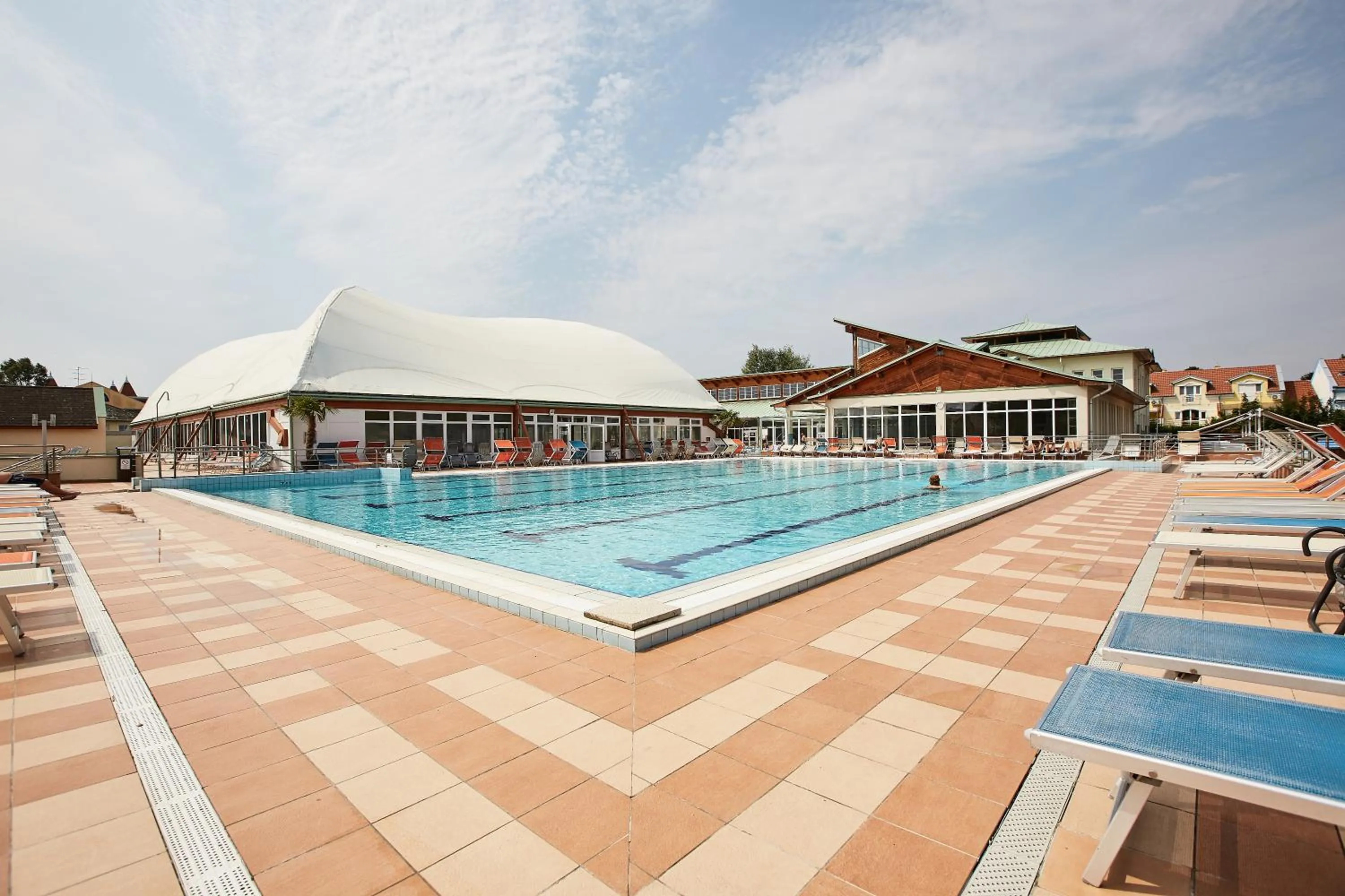 Swimming pool in Aqua Hotel Termál