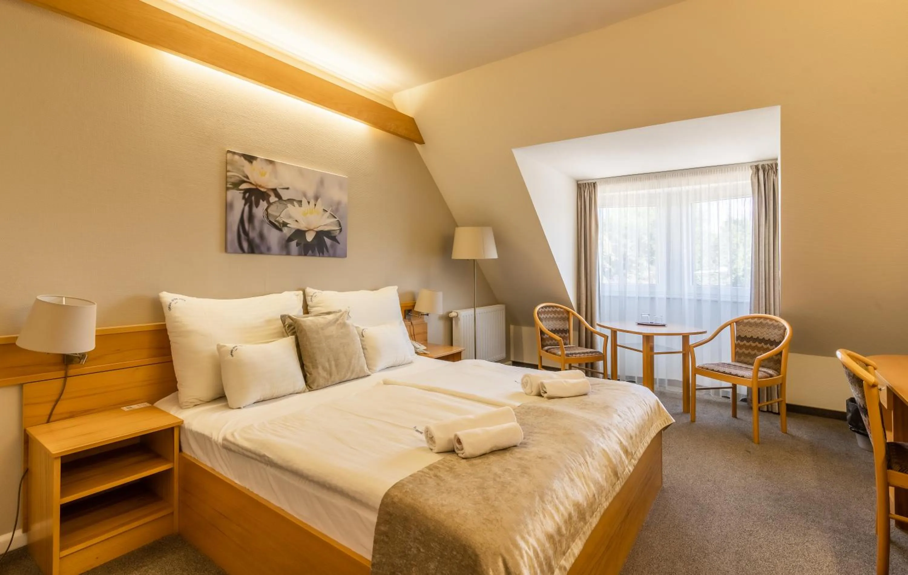 Bed in Aqua Hotel Termál