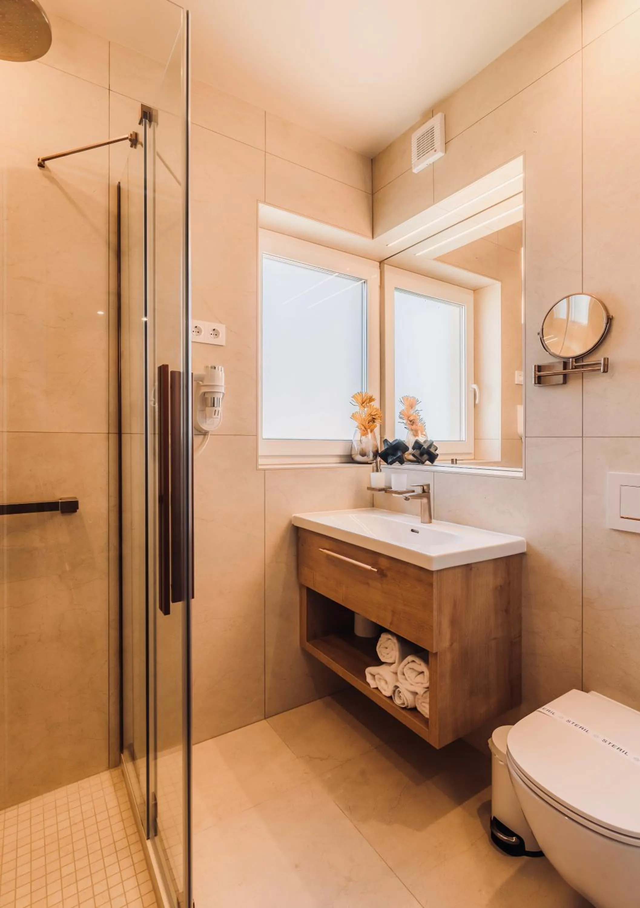 Bathroom in Aqua Hotel Termál