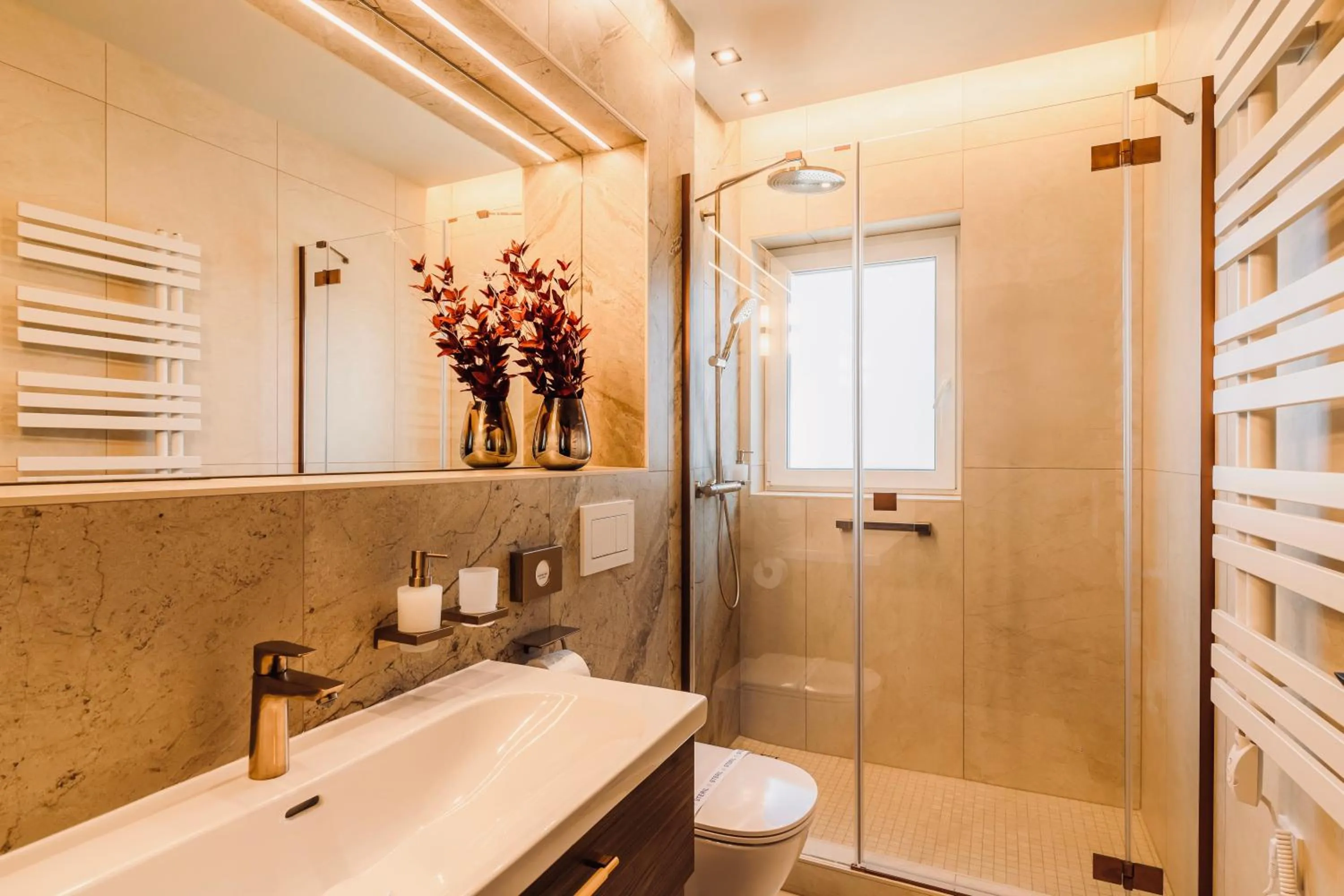 Bathroom in Aqua Hotel Termál