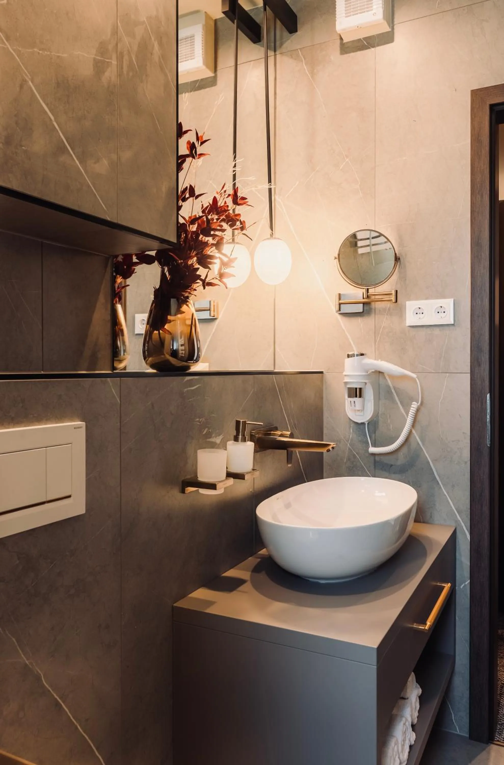 Bathroom in Aqua Hotel Termál