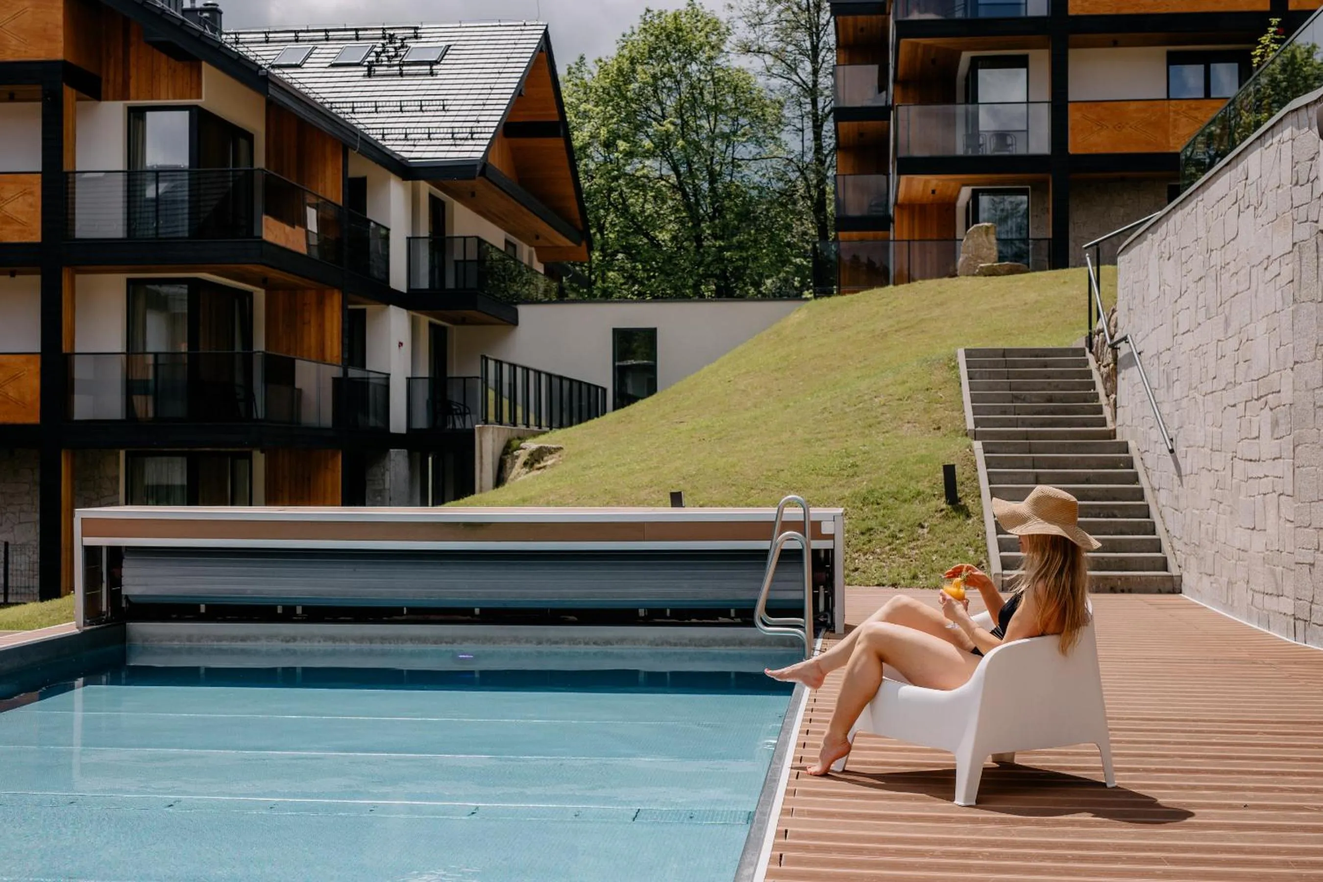 Pool view in Tremonti Hotel Karpacz