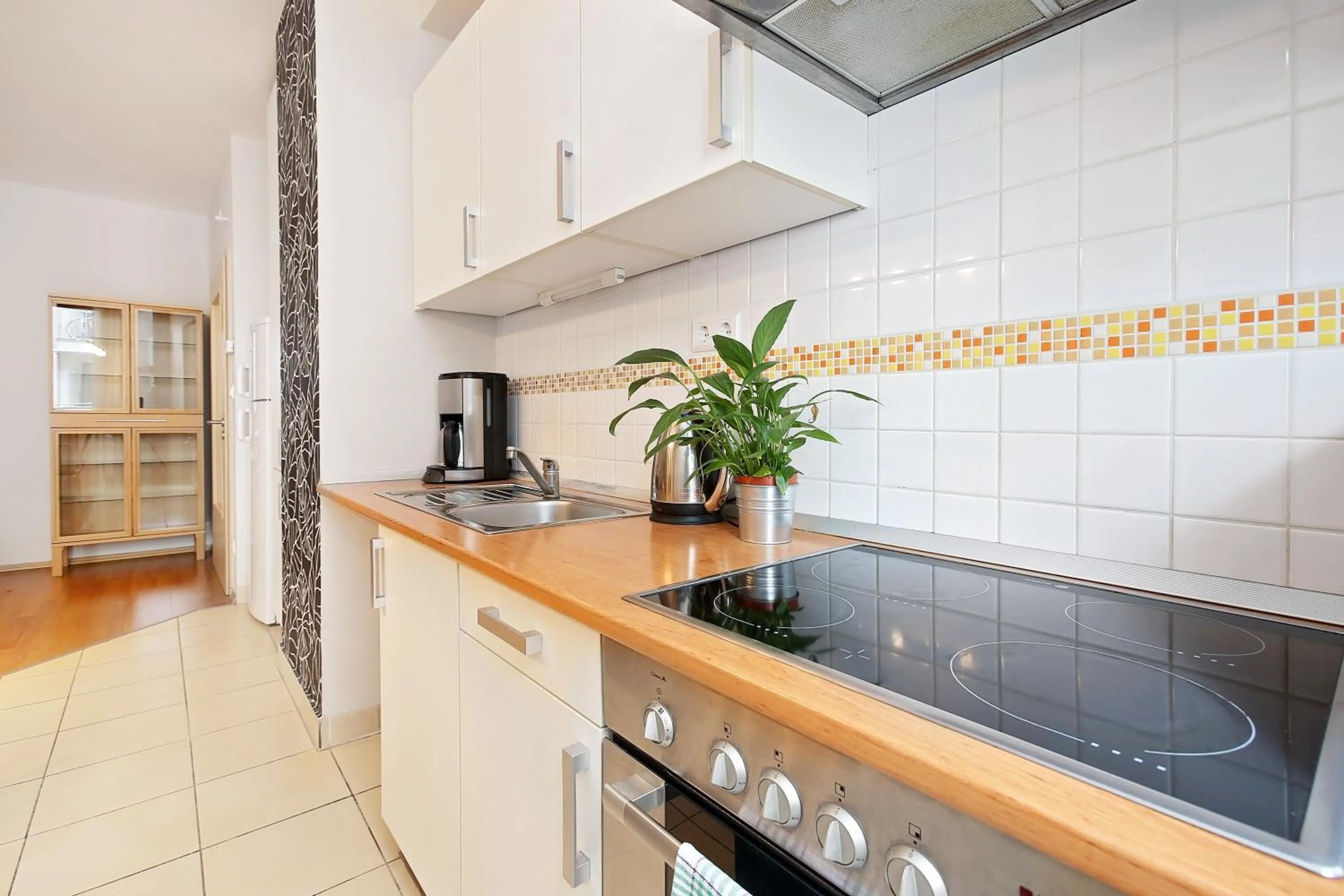 kitchen in Central Passage Apartments by Vagabond Downtown