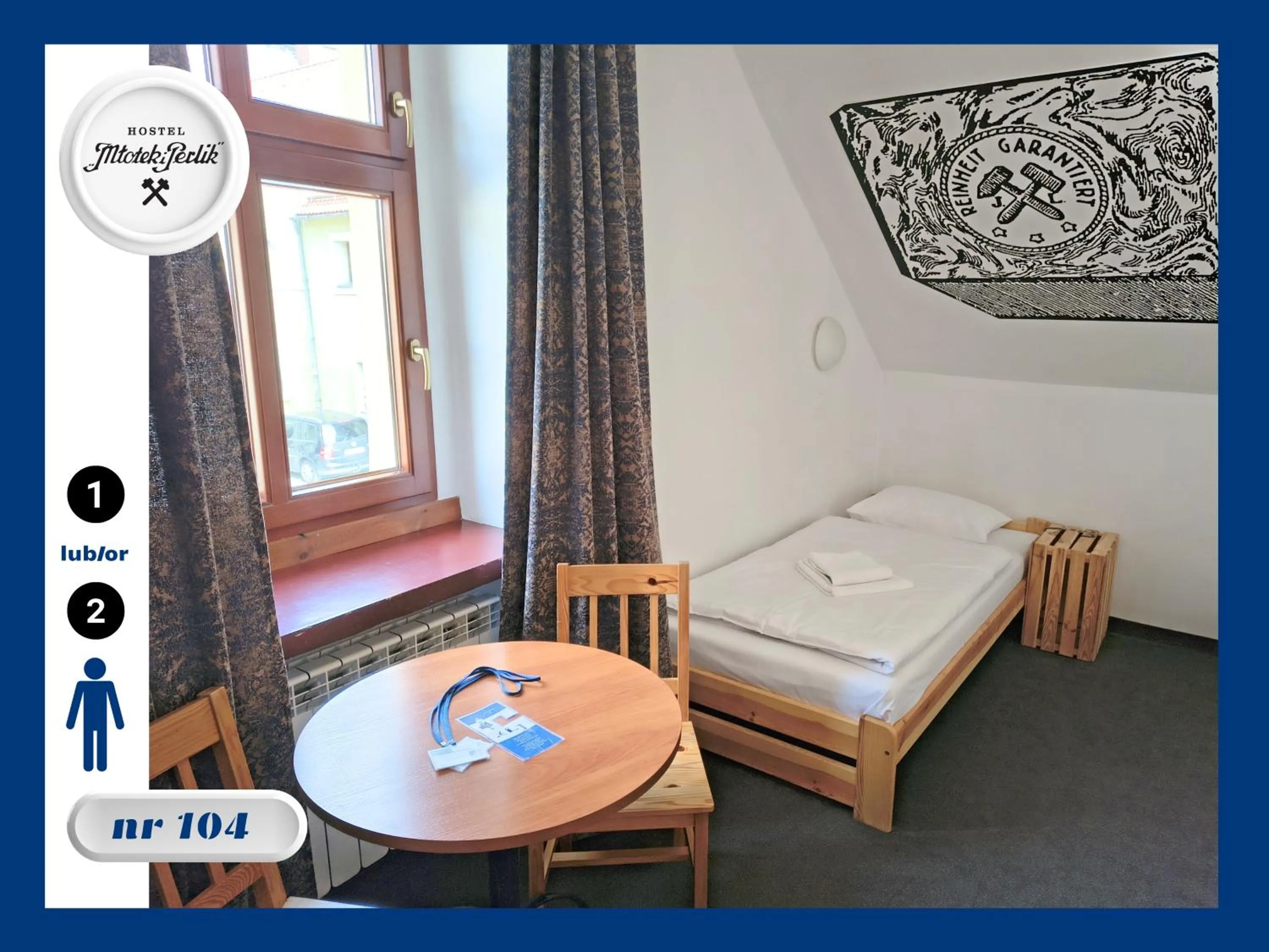 Bed in Hostel Młotek i Perlik