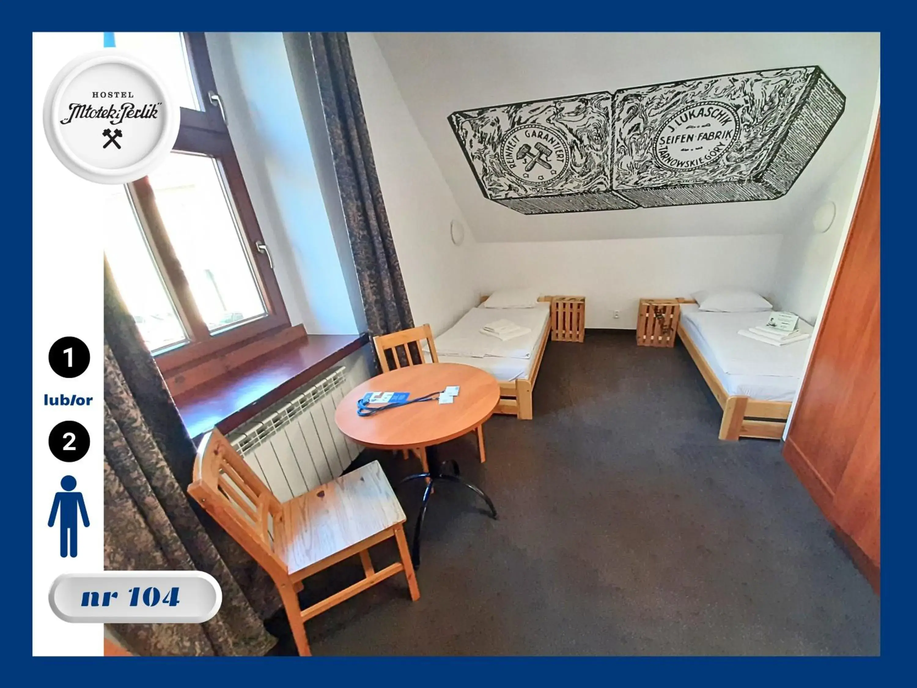 Double Room with Private Bathroom - single occupancy in Hostel Młotek i Perlik Double Room with Private Bathroom - single occupancy in Hostel Młotek i Perlik