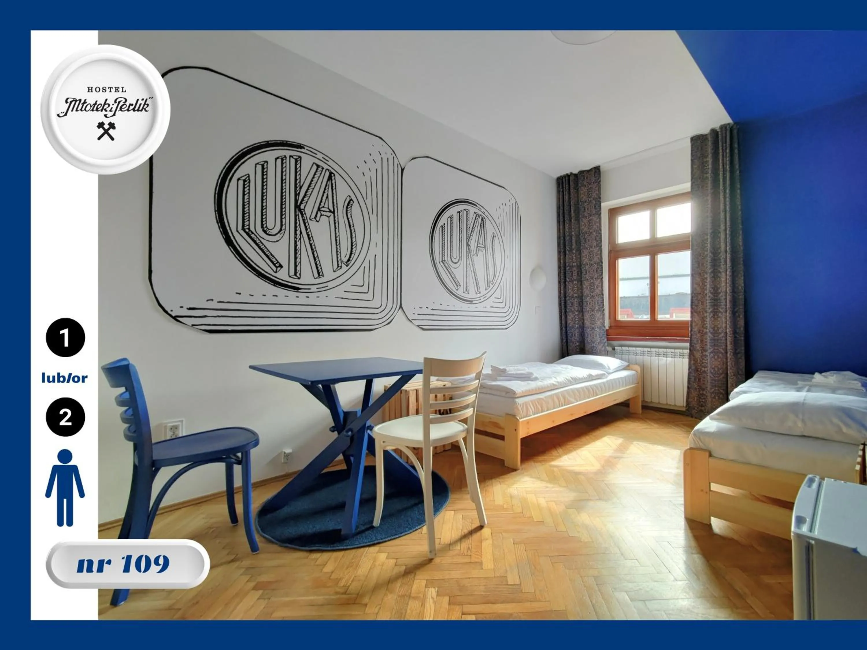 Bed in Hostel Młotek i Perlik