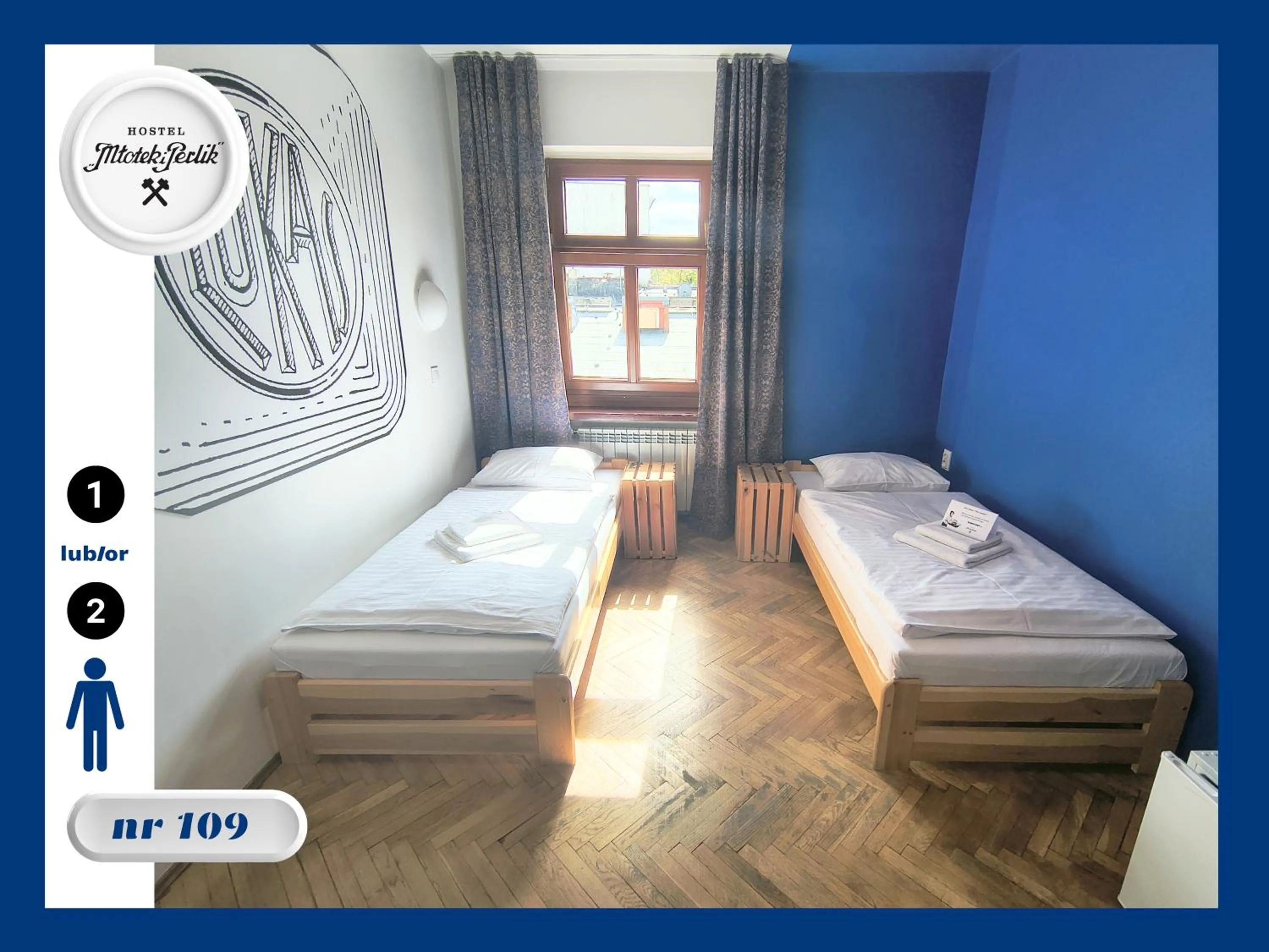 Bed in Hostel Młotek i Perlik