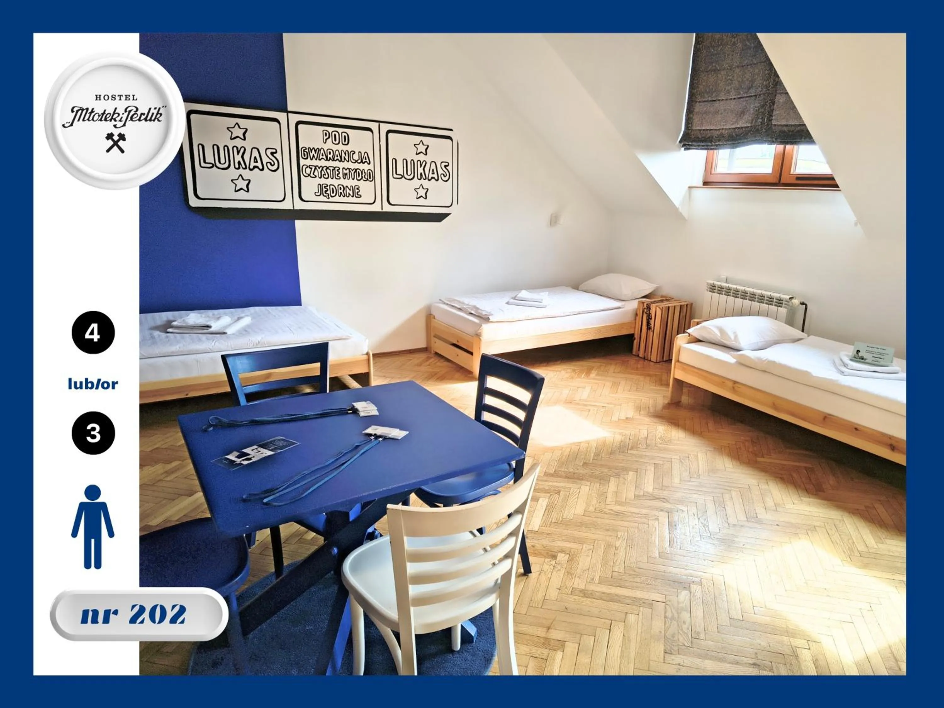 Bed in Hostel Młotek i Perlik
