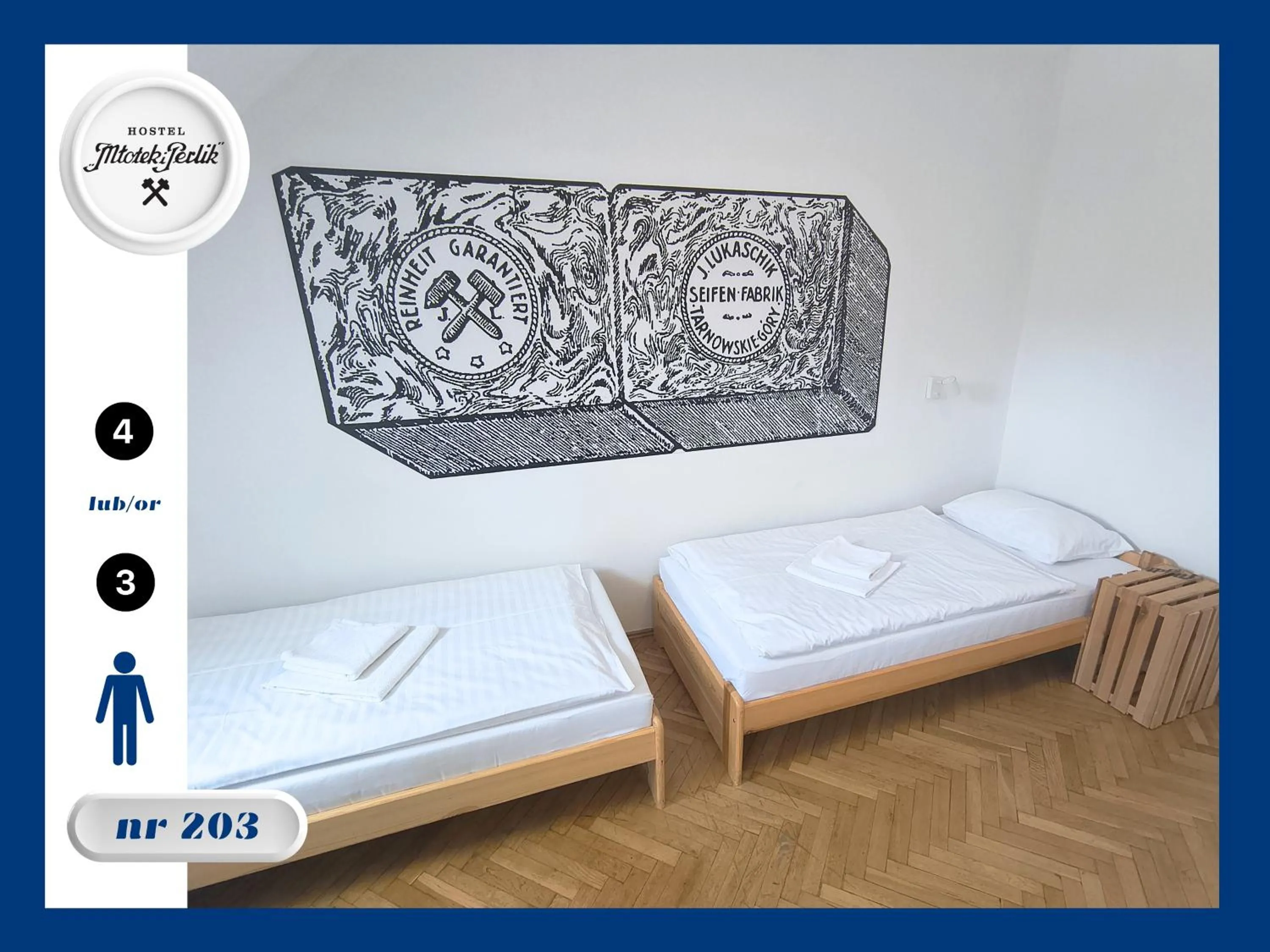 Bed in Hostel Młotek i Perlik