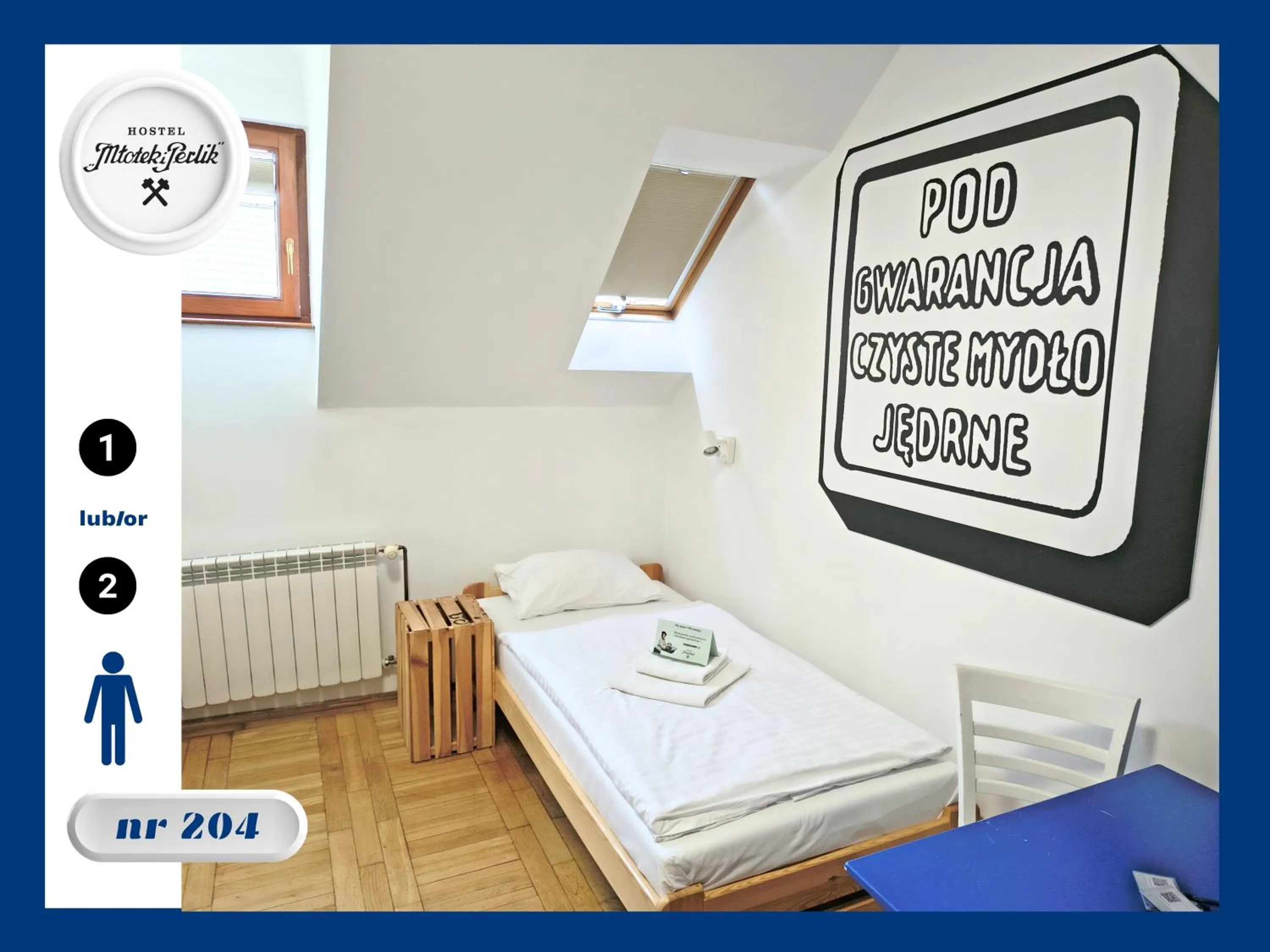 Bed in Hostel Młotek i Perlik