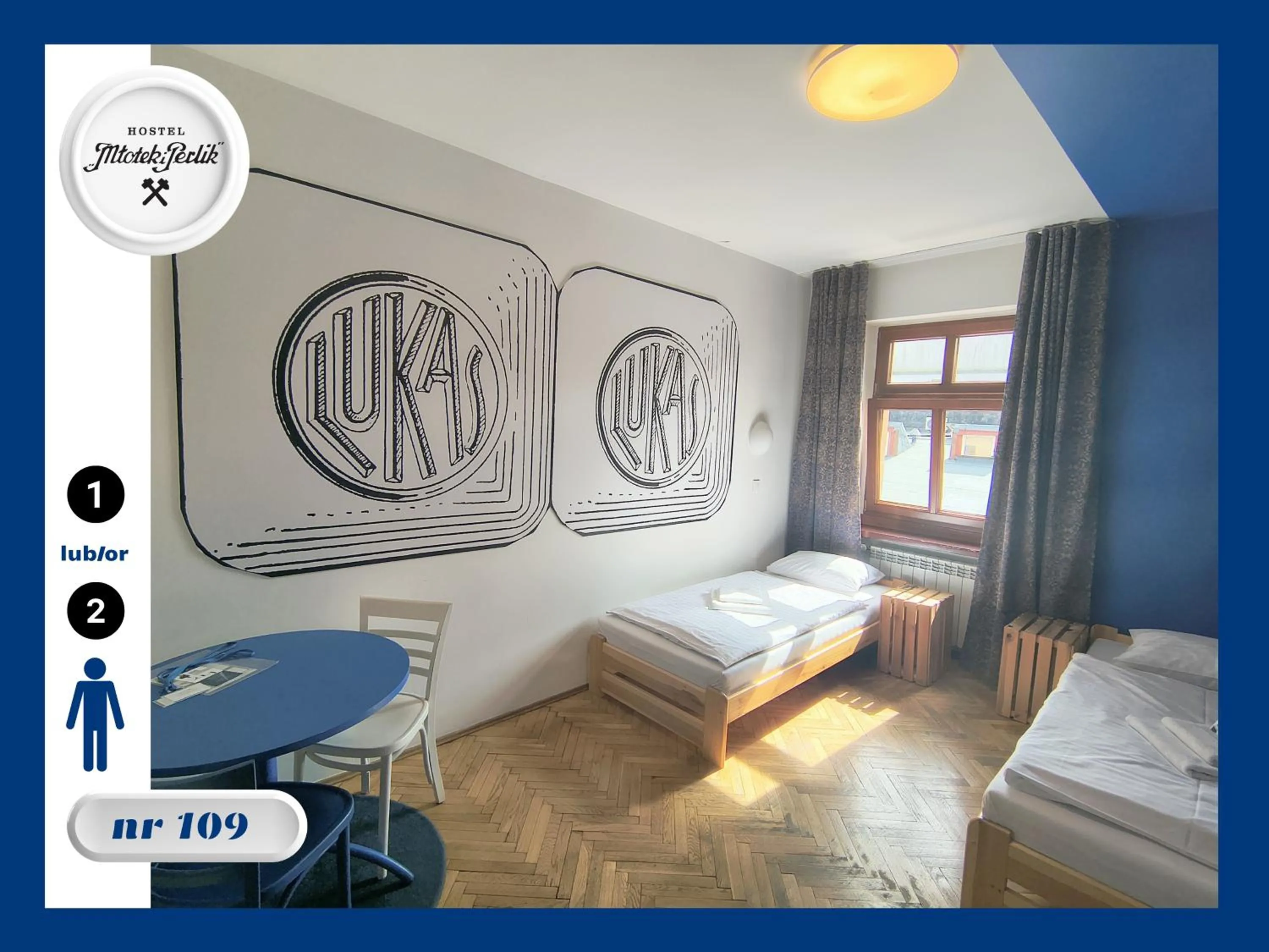 Bed in Hostel Młotek i Perlik